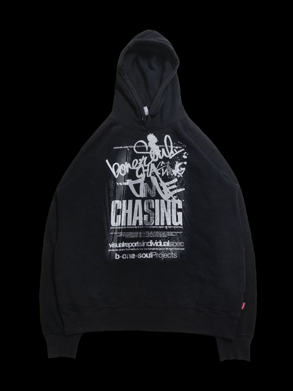 image of Graffiti B One Soul Project Time Chasing Pullover Hoodie in Black, Men's (Size XL)