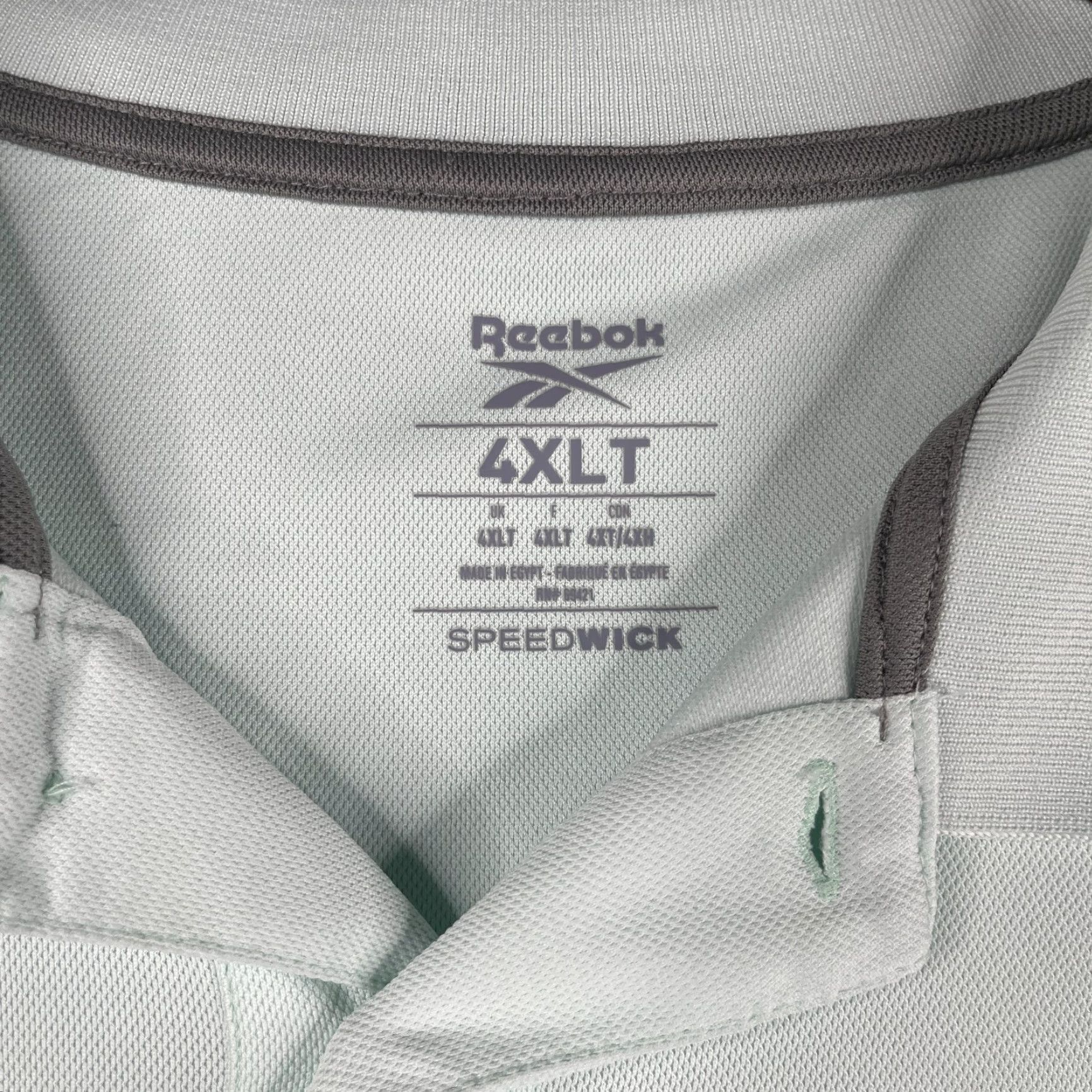 Reebok Reebok Polo Shirt 4XLT Mint Green Speedwick Performance Casual Mens Shirt Short Sleeve Collared Button Polo Green 4XLT Mens Golf Size US XXL / EU 58 / 5 - 5 Thumbnail