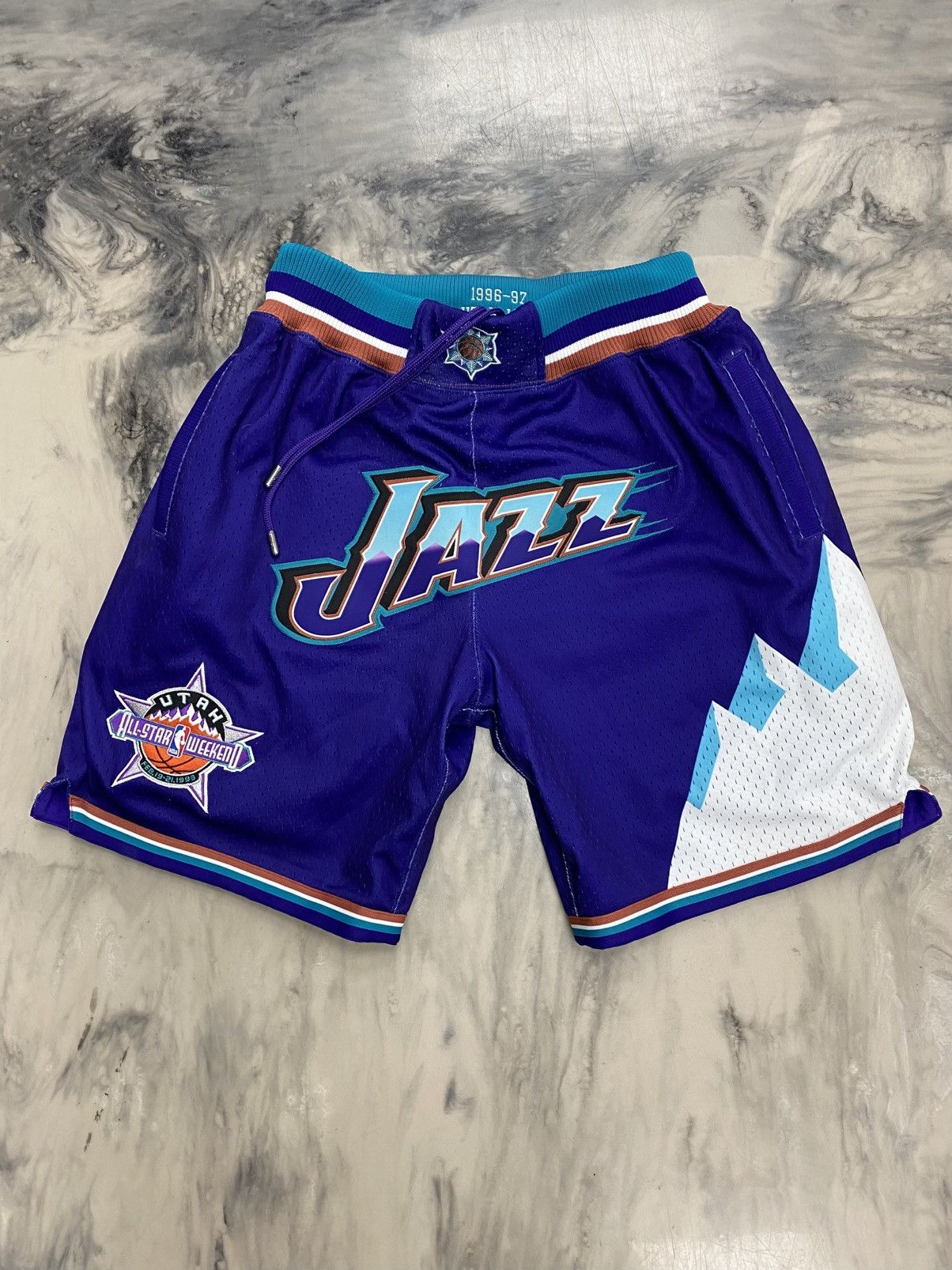Just Don Just Don Utah jazz shorts purple road small authentic Size US 30 / EU 46 - 2 Thumbnail