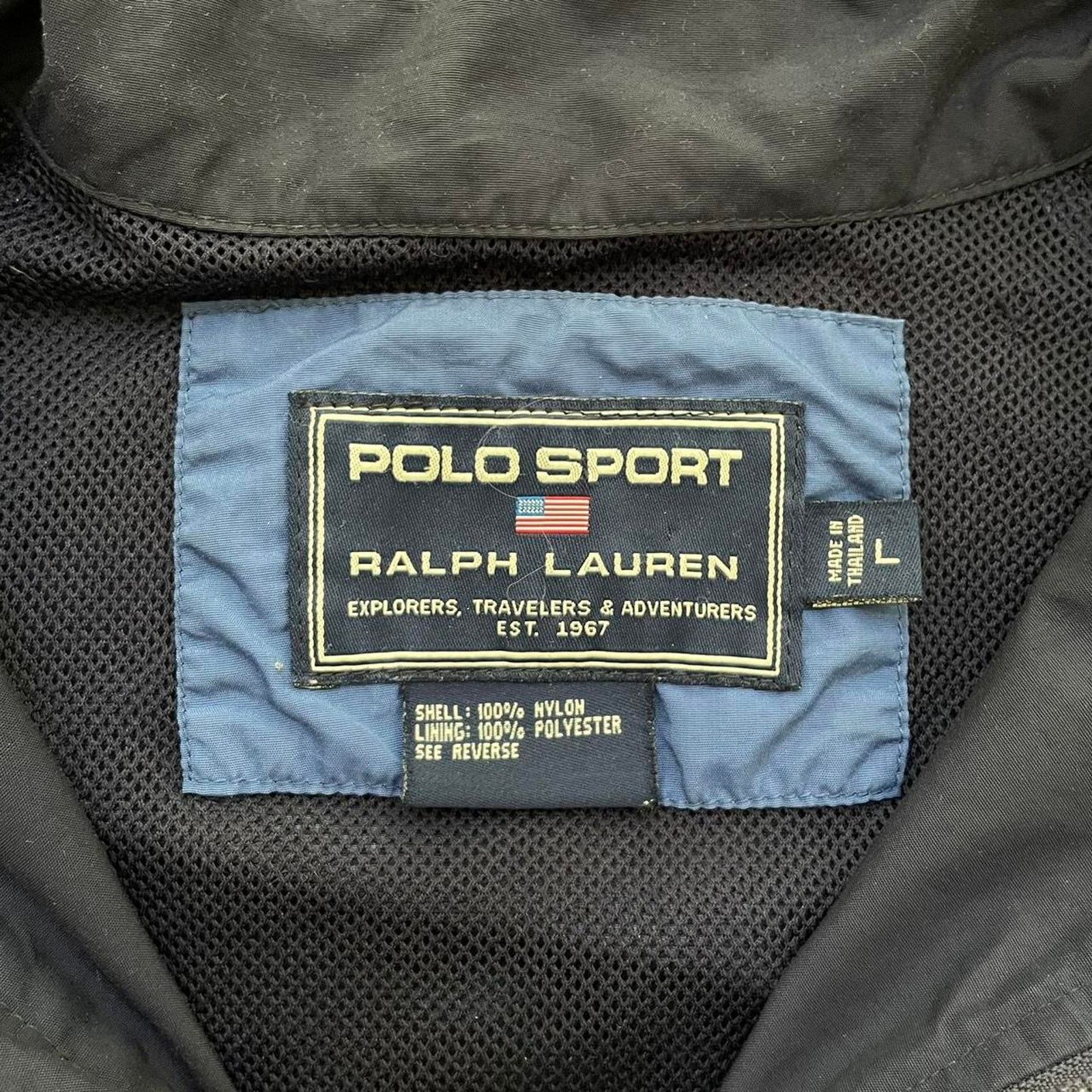 Polo Ralph Lauren Vintage Polo Sport Ralph Lauren Blue Windbreaker Size US L / EU 52-54 / 3 - 5 Thumbnail