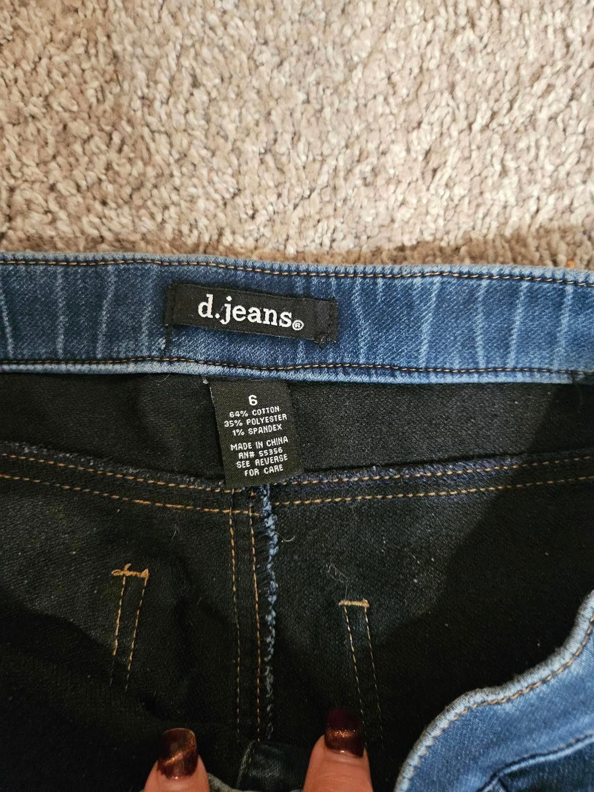 Designer d.jeans Stylish Women's Dark Wash Stretchy Skinny Jeans Size 28" / US 6 / IT 42 - 6 Thumbnail