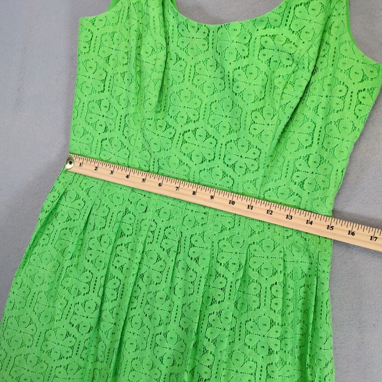 Lilly Pulitzer Posey Green Daisy Lane Lace Fit & Flare Dress