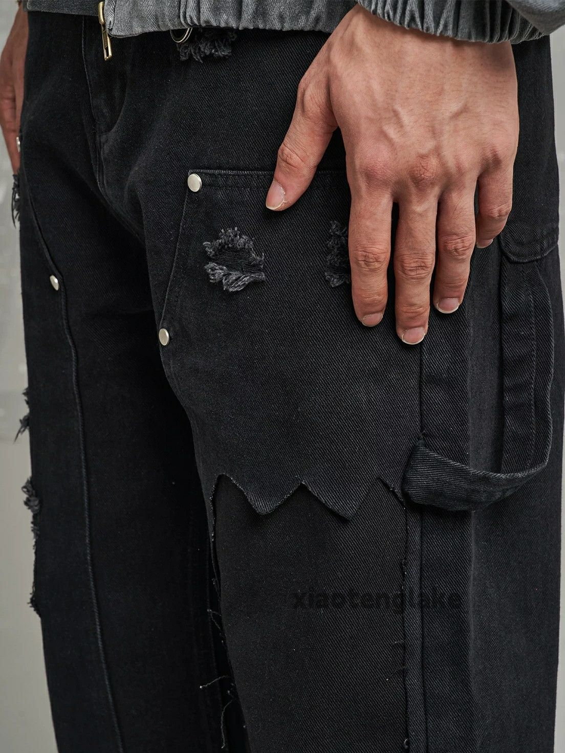 Designer × Japanese Brand × Vintage utility skate hiphop carpenter damaged work pants Size US 30 / EU 46 - 4 Thumbnail