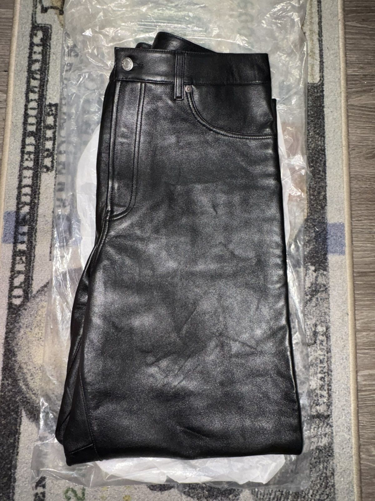 Supreme Supreme Leather Baggy 5-Pocket Jean Size US 36 / EU 52 - 5 Thumbnail