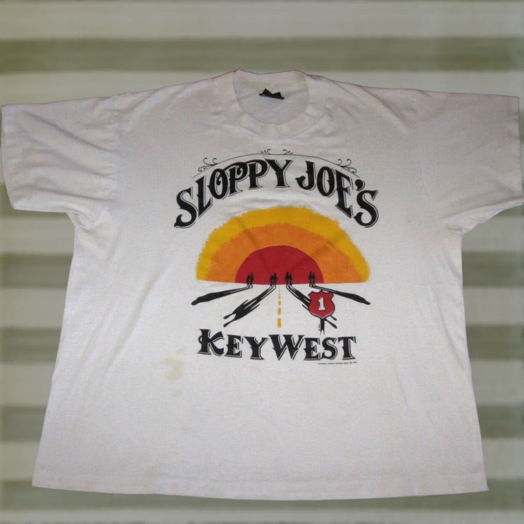 Vintage vintage SLOPPY JOES Key West Florida 1986 T Shirt Women's XL Ladies BAR BEER TEE Size XL / US 12-14 / IT 48-50 - 1 Thumbnail