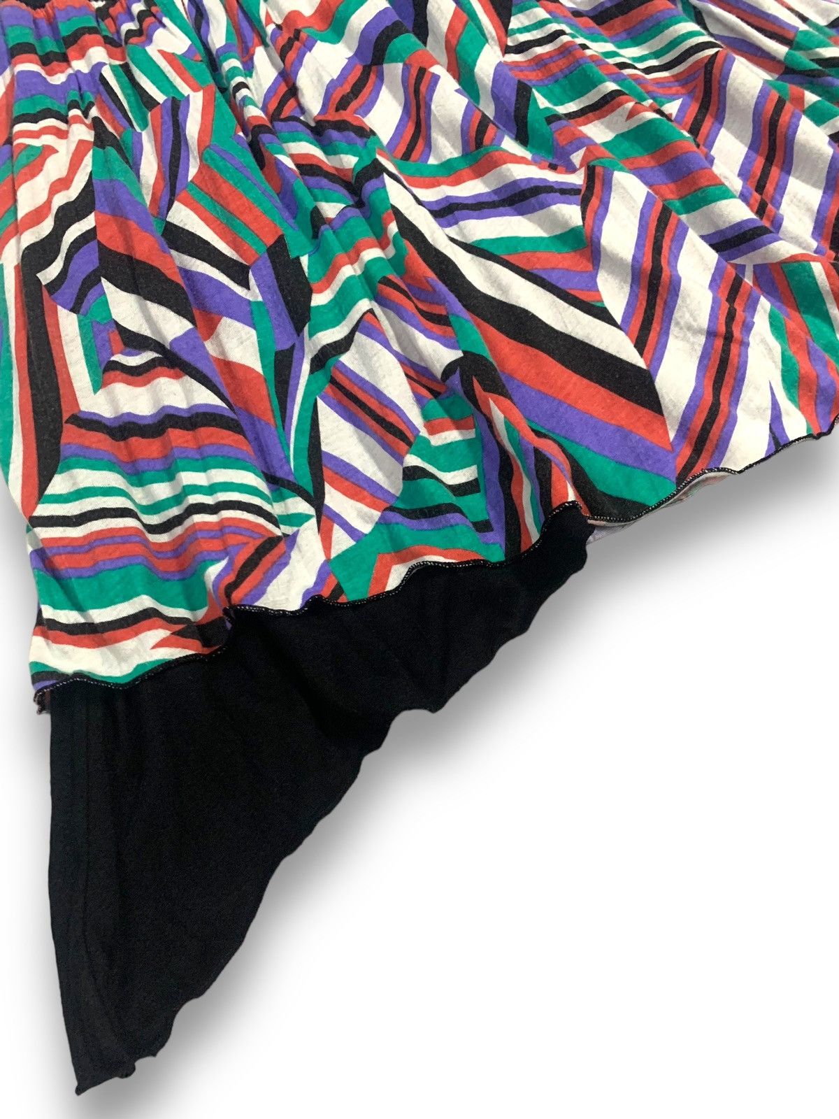 Japanese Brand Vintage Majestic Legon Geometric Stretchable Mini Skirt Size 26" / US 2 / IT 38 - 8 Thumbnail