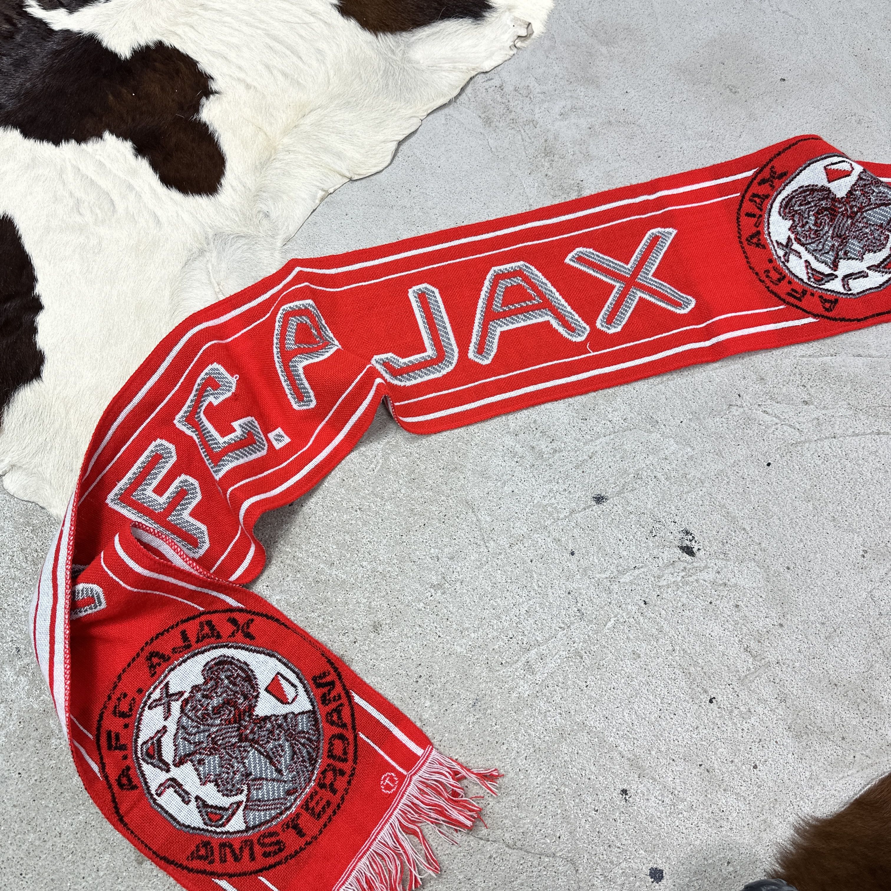 Vintage Vintage Sporty Streetwear Ajax Football Scarf 90s Size ONE SIZE - 4 Thumbnail