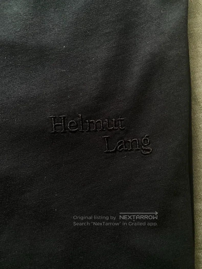 Helmut Lang HELMUT LANG Black Embroidered Logo Men's T-Shirt Size US S / EU 44-46 / 1 - 2 Thumbnail