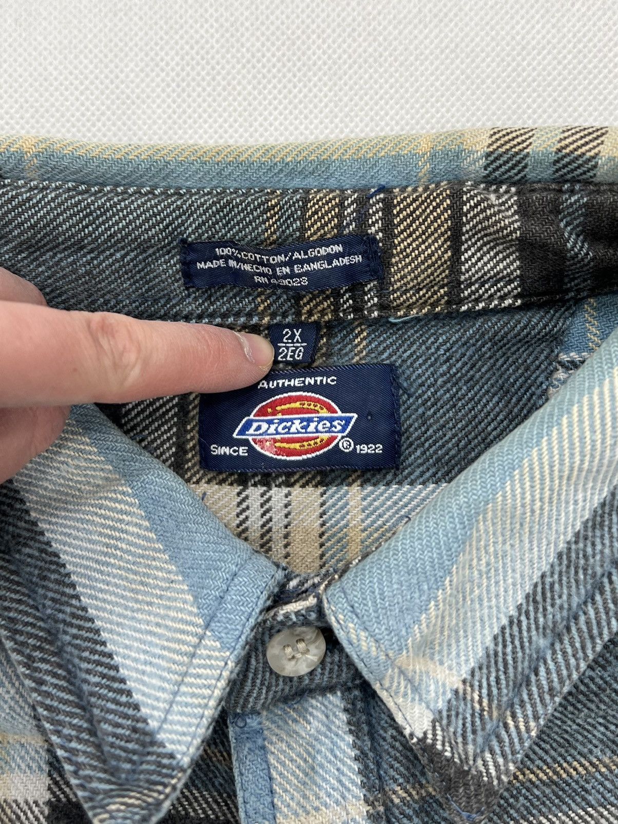 Dickies × Vintage Shirt Jacket Dickies Vintage 90’s Flannel Size US XXL / EU 58 / 5 - 2 Thumbnail