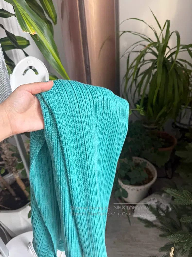 Issey Miyake Issey Miyake Turquoise Green Dress Size XXL / US 16-18 / IT 52-54 - 8 Thumbnail