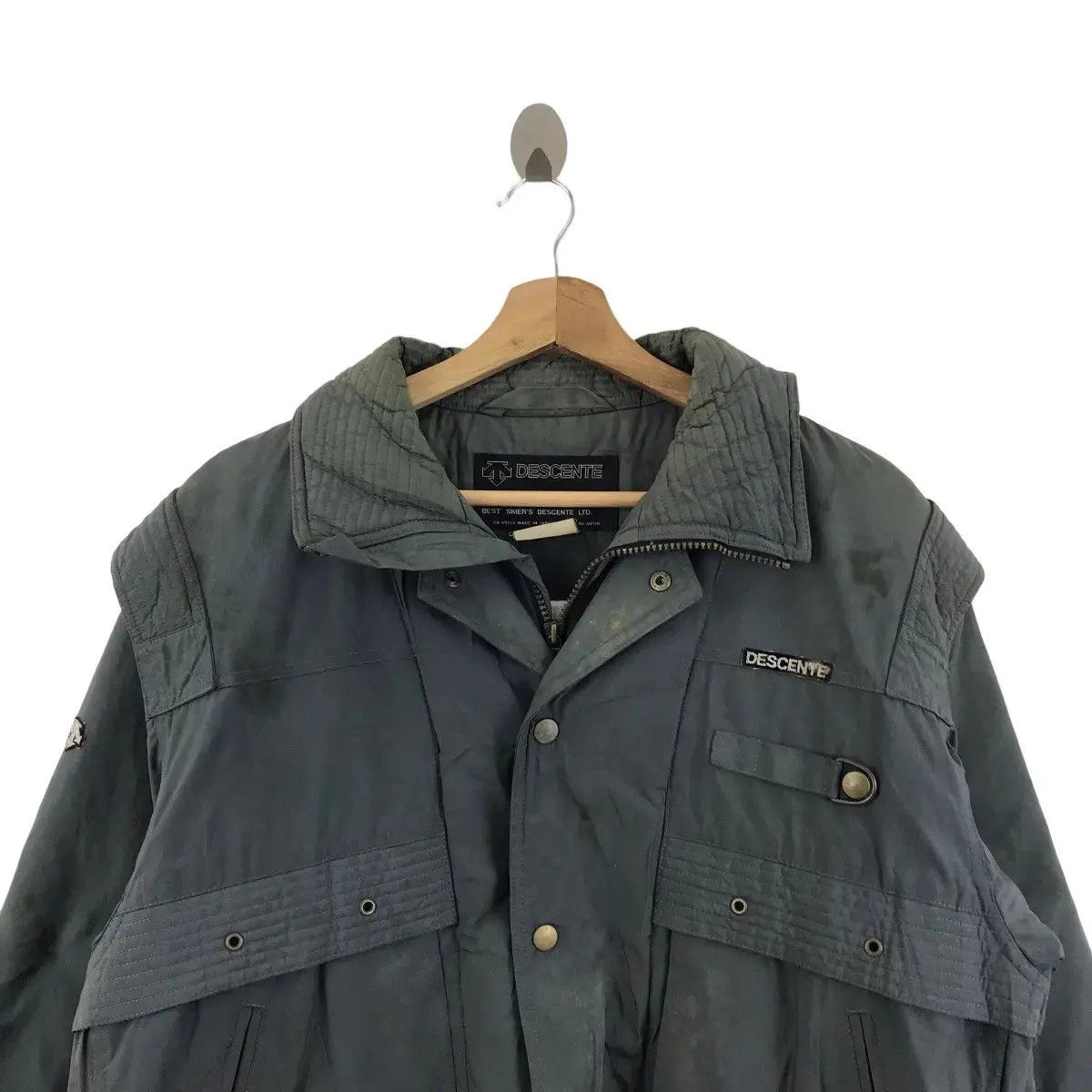 Descente Vintage DESCENTE JAPAN SKIER All Terrain Tactical Ski Jacket Size US L / EU 52-54 / 3 - 3 Thumbnail