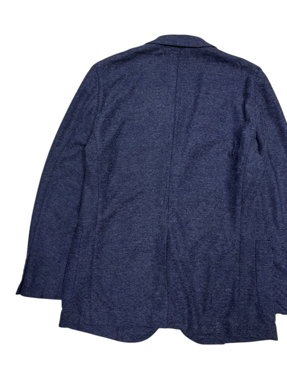 Issey Miyake Vintage Christian Orani “Classic Navy Textured Blazer” Size US M / EU 48-50 / 2 - 10 Thumbnail