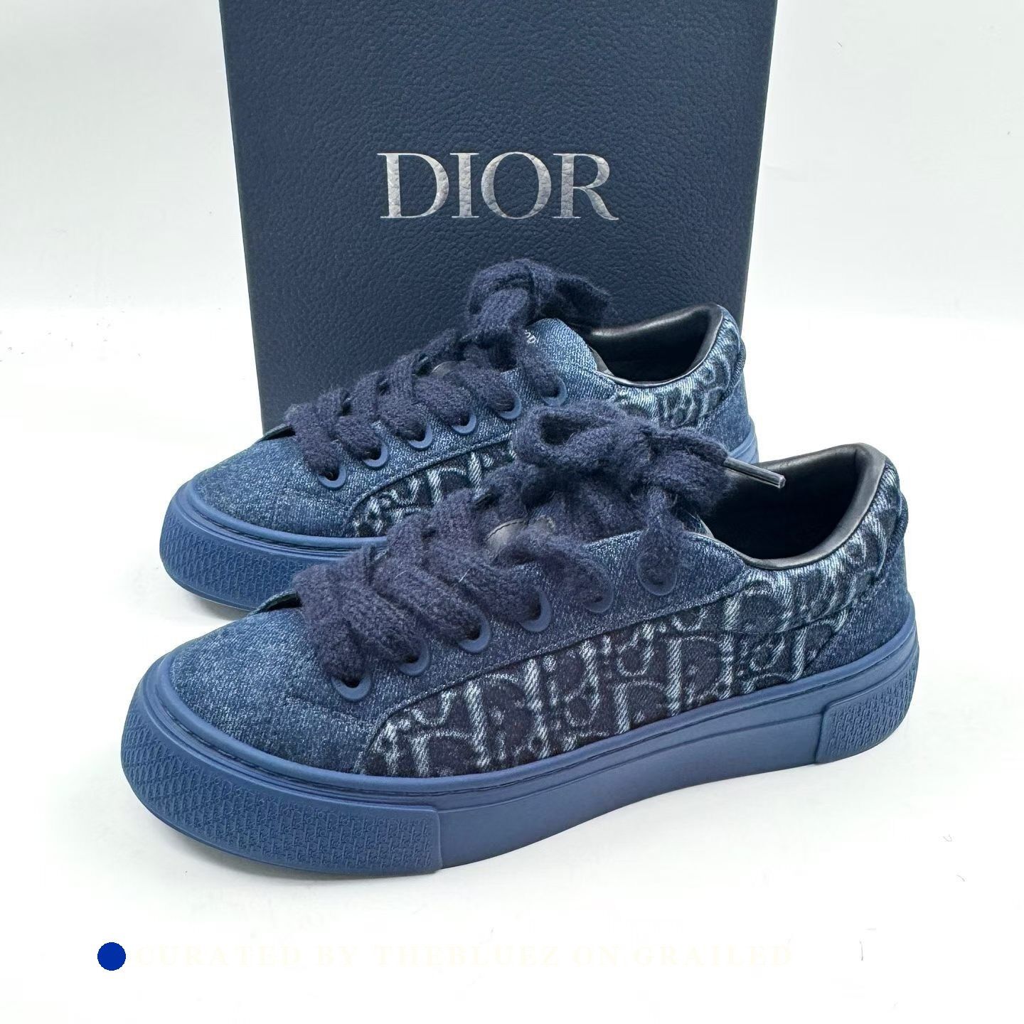 DENIM TEARS × Dior Dior Tears B33 Blue Oblique Denim Peace