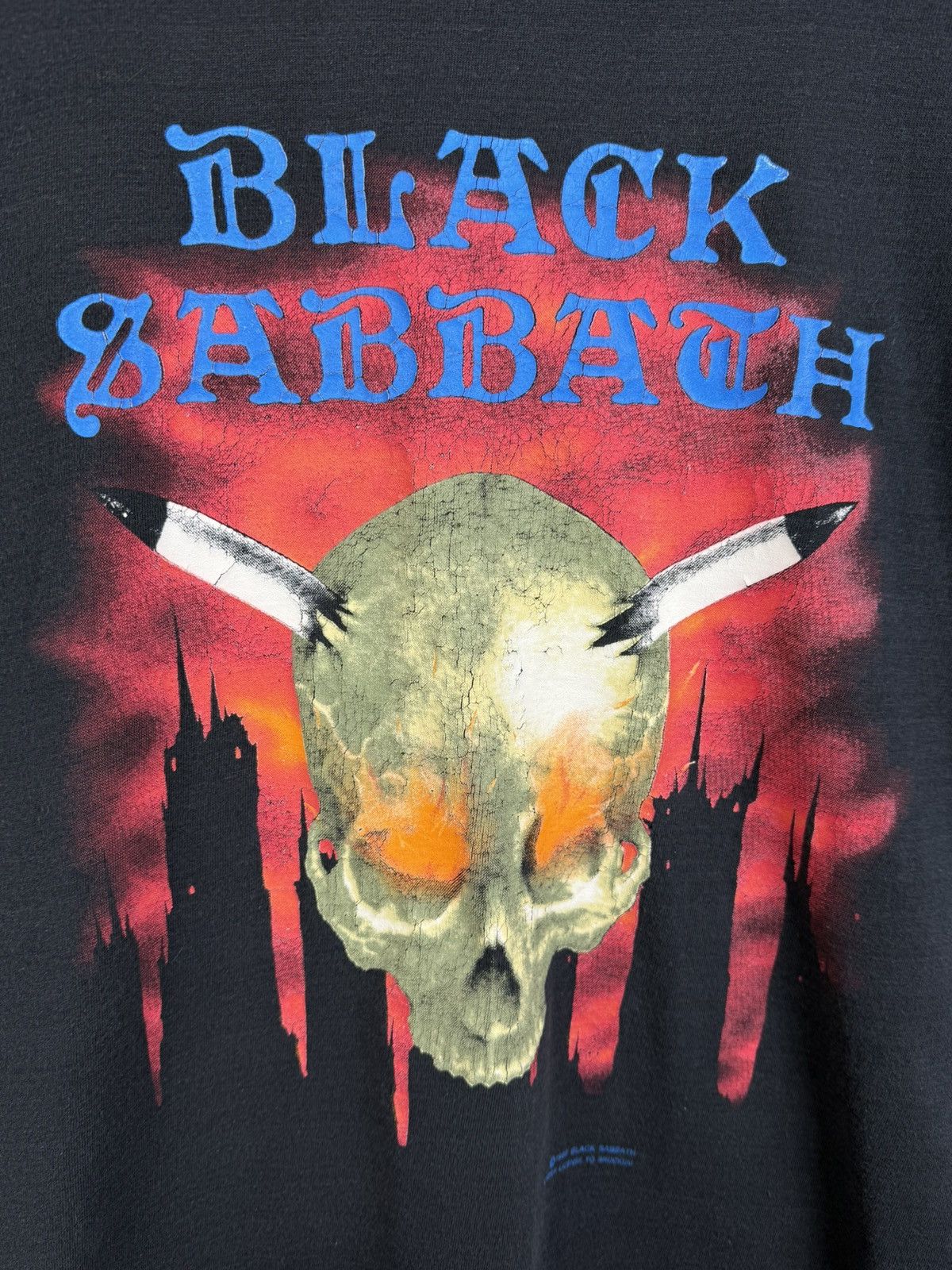 Band Tees 80s Black Sabbath 1989 Headless Cross Tour Metal T-Shirt Size US S / EU 44-46 / 1 - 2 Thumbnail