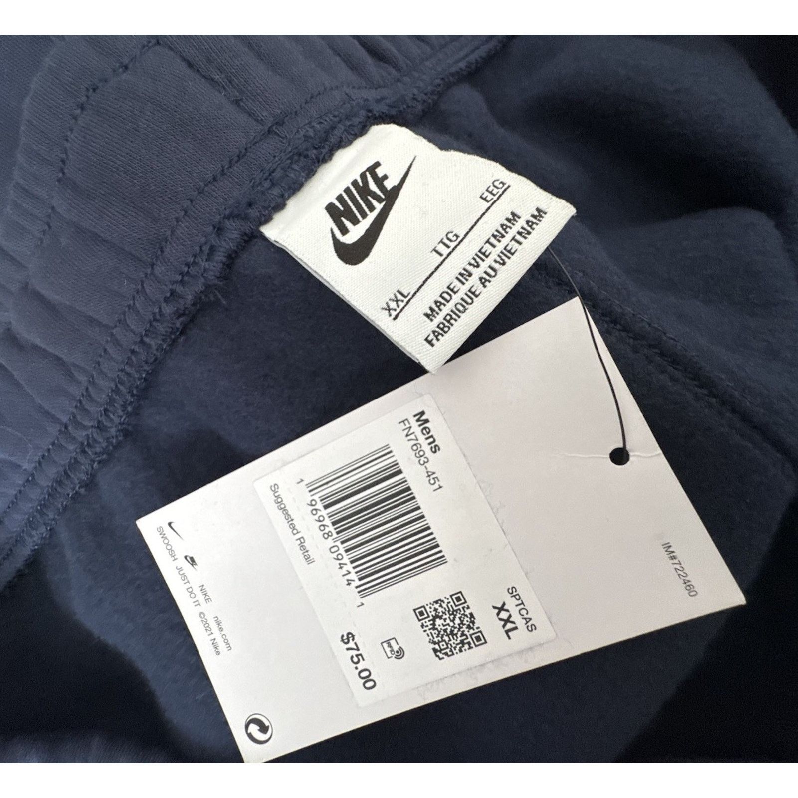 Nike Nike Air Cargo Jogger Pants Men XXL Navy Blue Sweatpants NWT Size US 40 / EU 56 - 4 Thumbnail