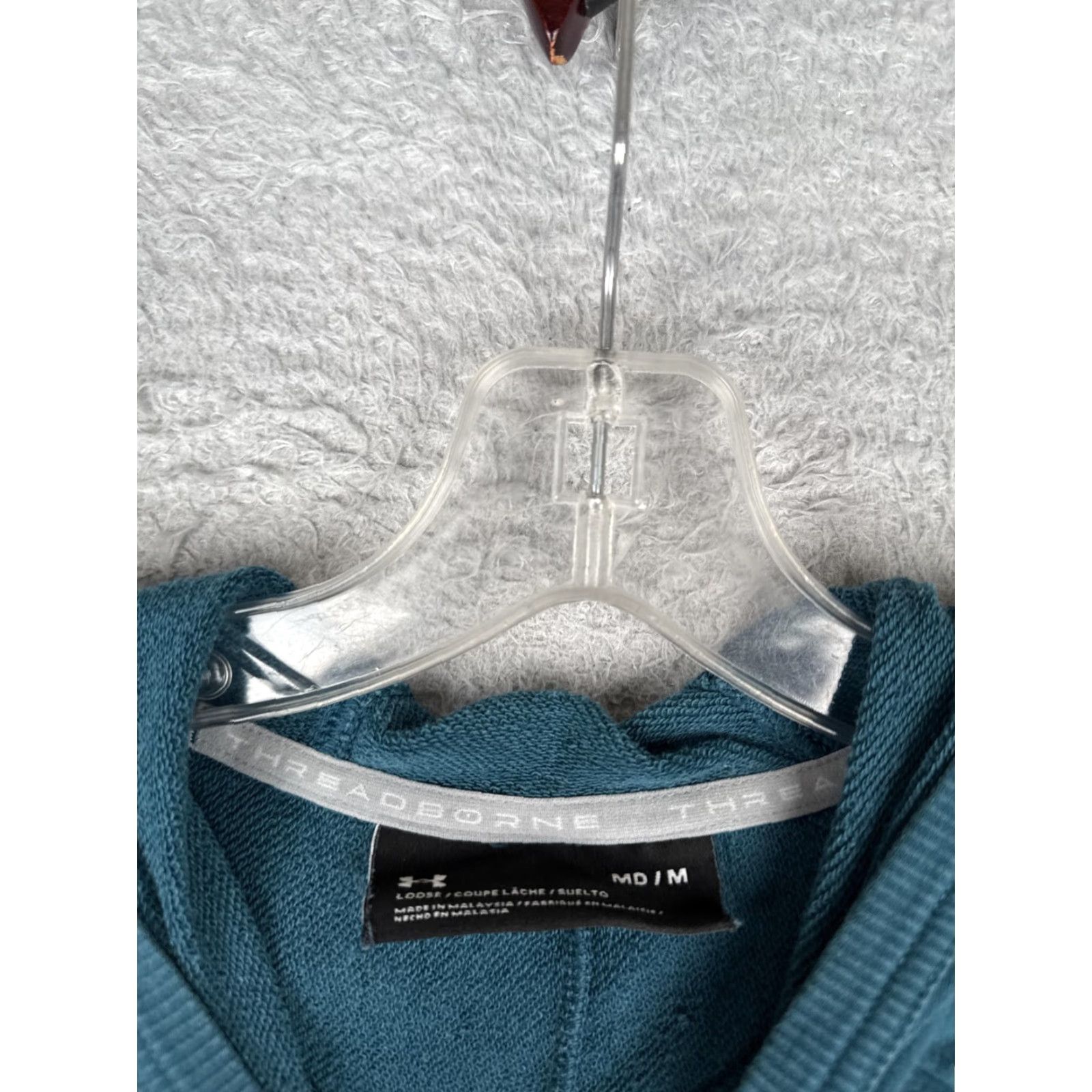 Under Armour Under Armour Threadborne Hoodie Women Medium Blue Pullover Sweatshirt Logo Knit Size M / US 6-8 / IT 42-44 - 6 Thumbnail