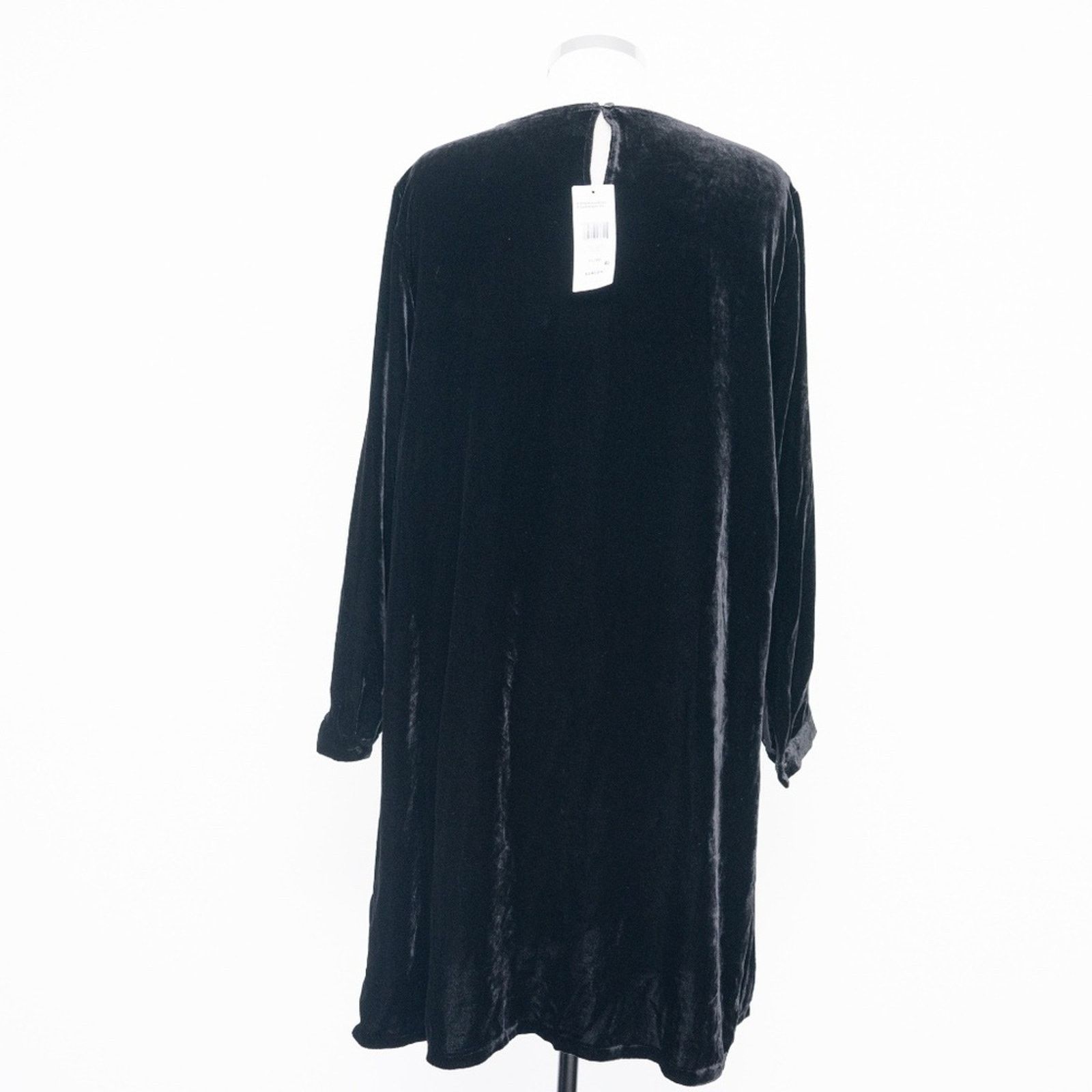 Eileen Fisher Eileen Fisher. Silk Blend Velvet Crew Neck Dress. Size L / US 10 / IT 46 - 2 Thumbnail