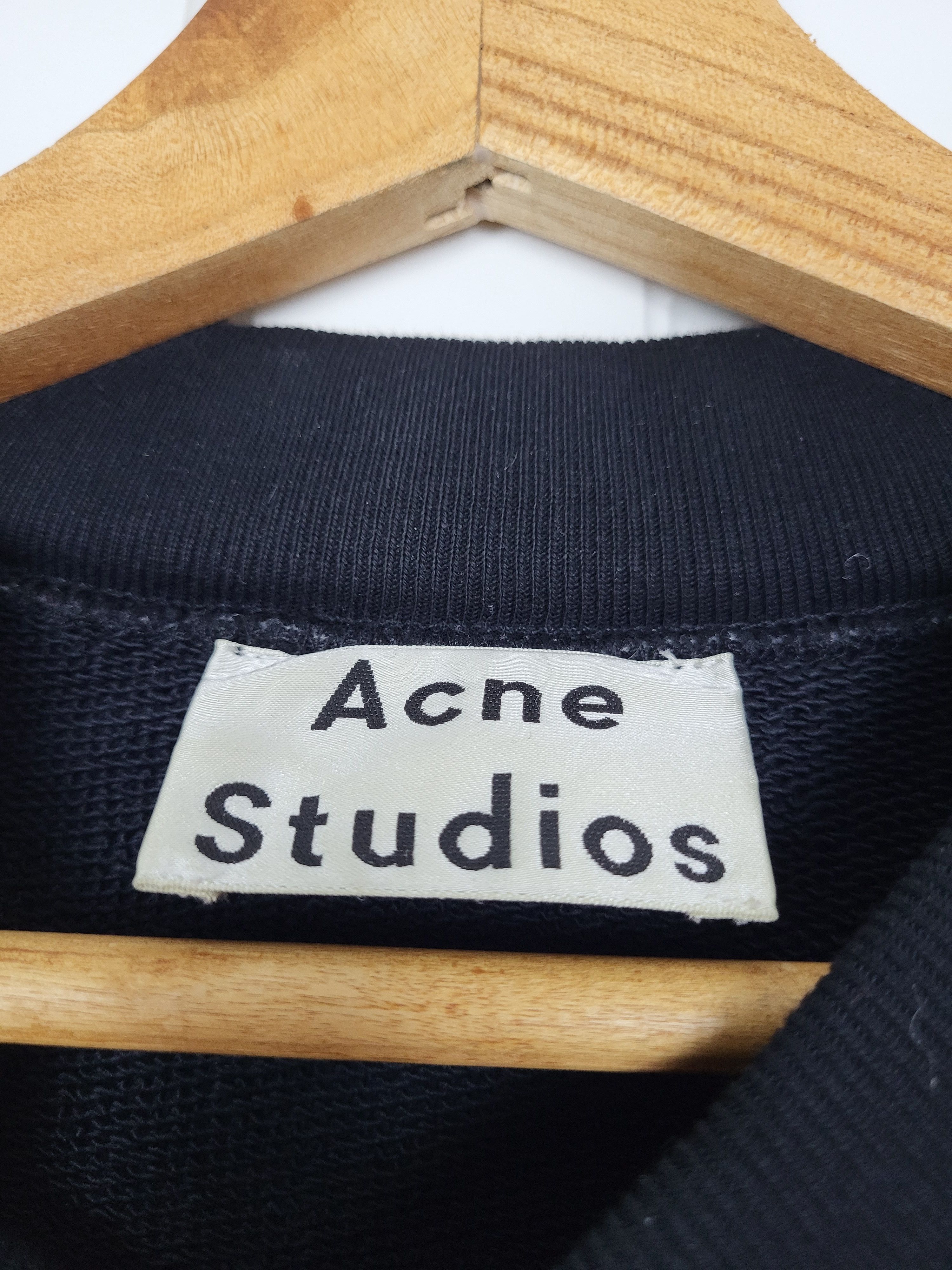 Acne Studios Acne Studios Black Folke Print Sweatshirt XS Size US XS / EU 42 / 0 - 5 Thumbnail