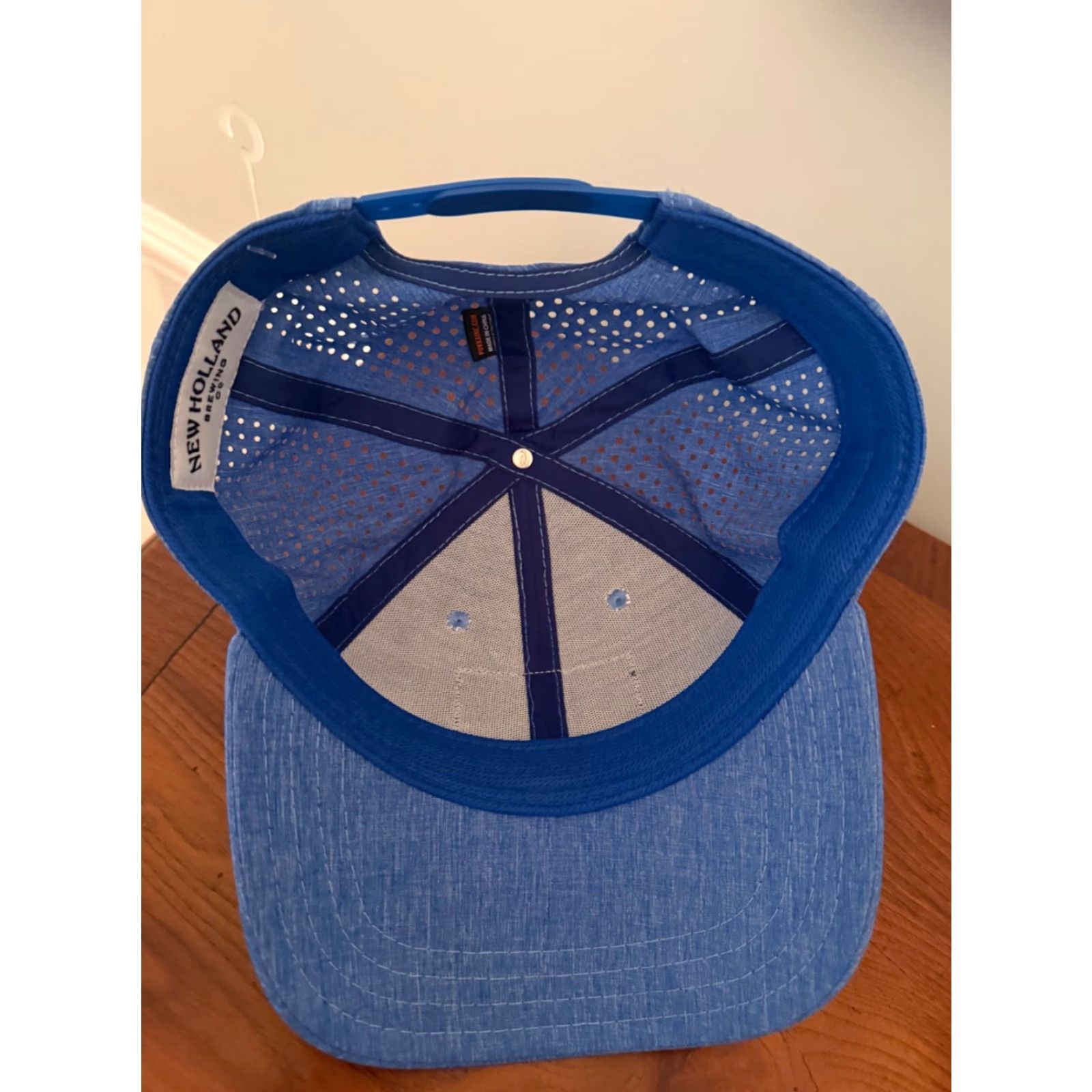Vintage VINTAGE New Holland Brewing Beer Strapback Hat Cap Blue Dri Fit Lightweight Baseball Cap Mens One Size Cotton Blue Pukka Casual Hats Mens) Size ONE SIZE - 4 Thumbnail
