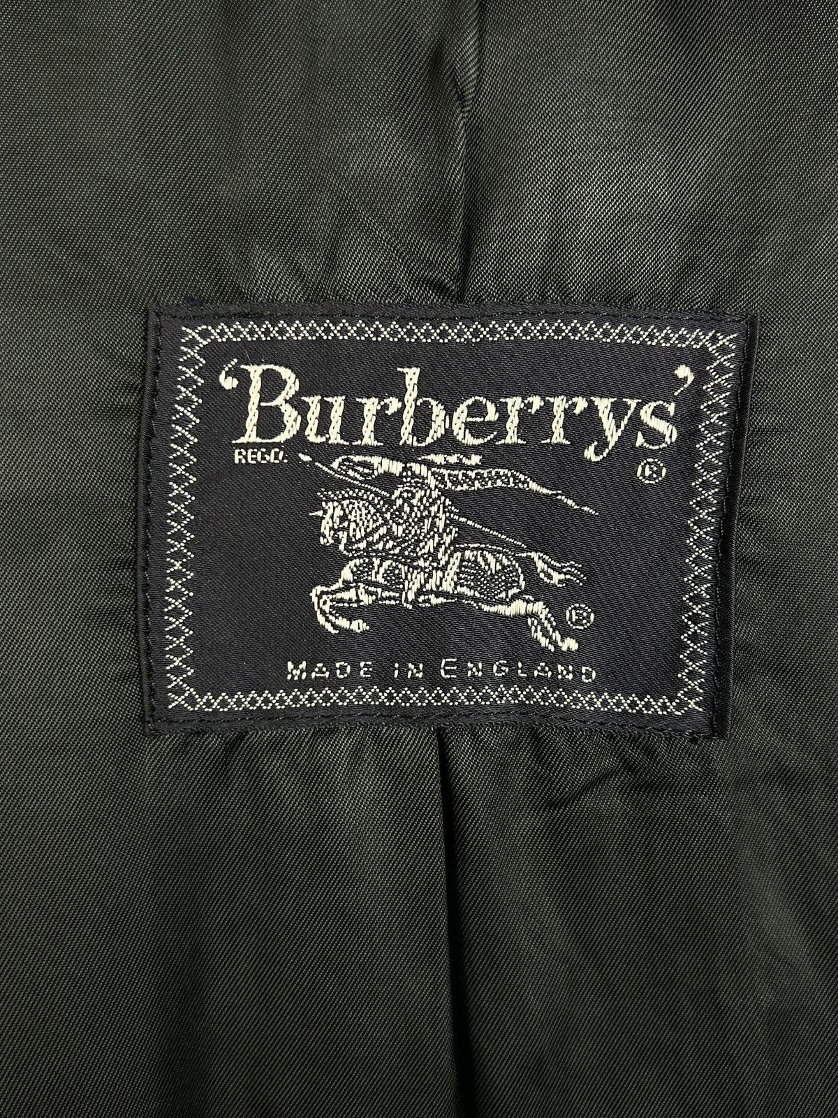 Burberry 90s Vintage Burberry’s Wool Double Breasted Peacoat Blue Size L / US 10 / IT 46 - 9 Thumbnail