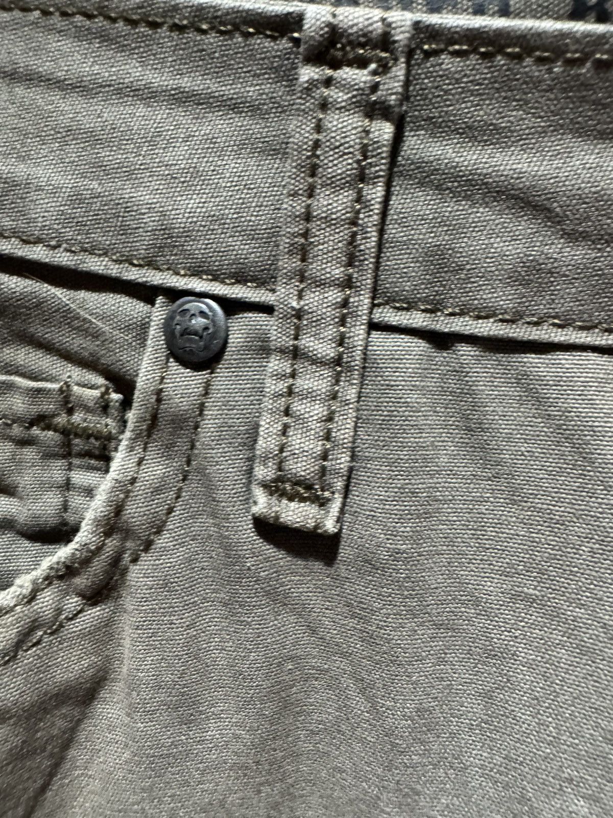 Vans Vans Brown Skinny Slim Chino Pants Skull Rivet Slight Fade Size US 30 / EU 46 - 5 Thumbnail