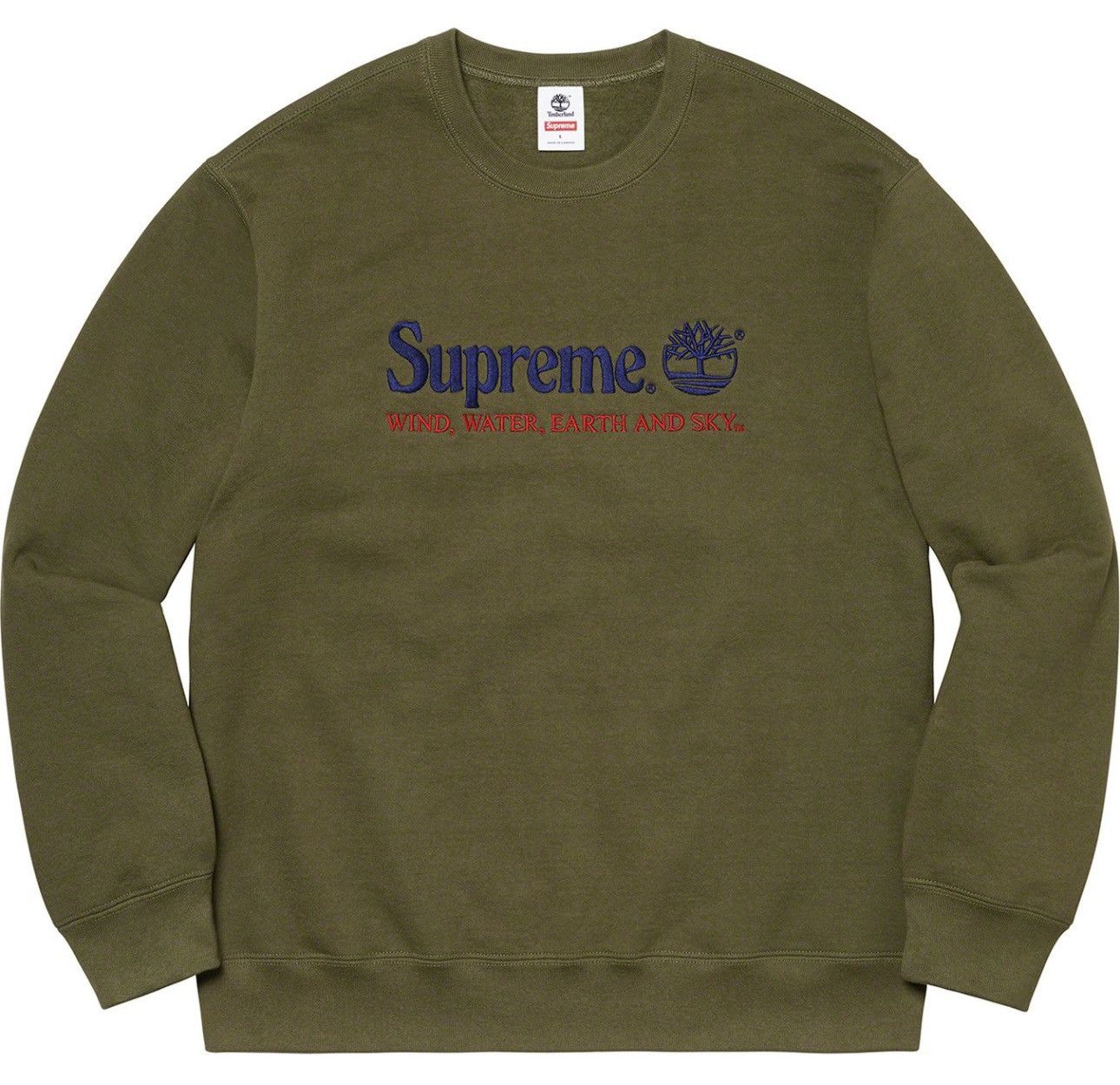 Supreme × Timberland SUPREME®/TIMBERLAND® CREWNECK Size US M / EU 48-50 / 2 - 5 Thumbnail