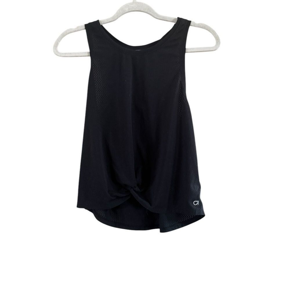 Gap GAP Black Fitted Tank Top with Scoop Neckline Size S / US 4 / IT 40 - 8 Thumbnail