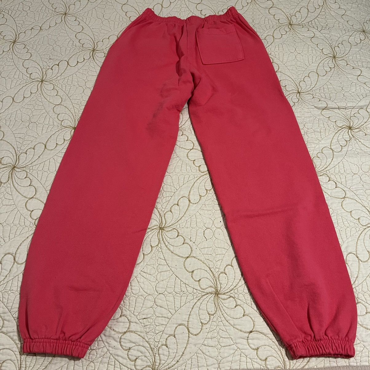 Sp5der YOUNG THUG PINK SP5DER V2 SWEATPANTS SIZE SMALL Size US 28 / EU 44 - 11 Thumbnail