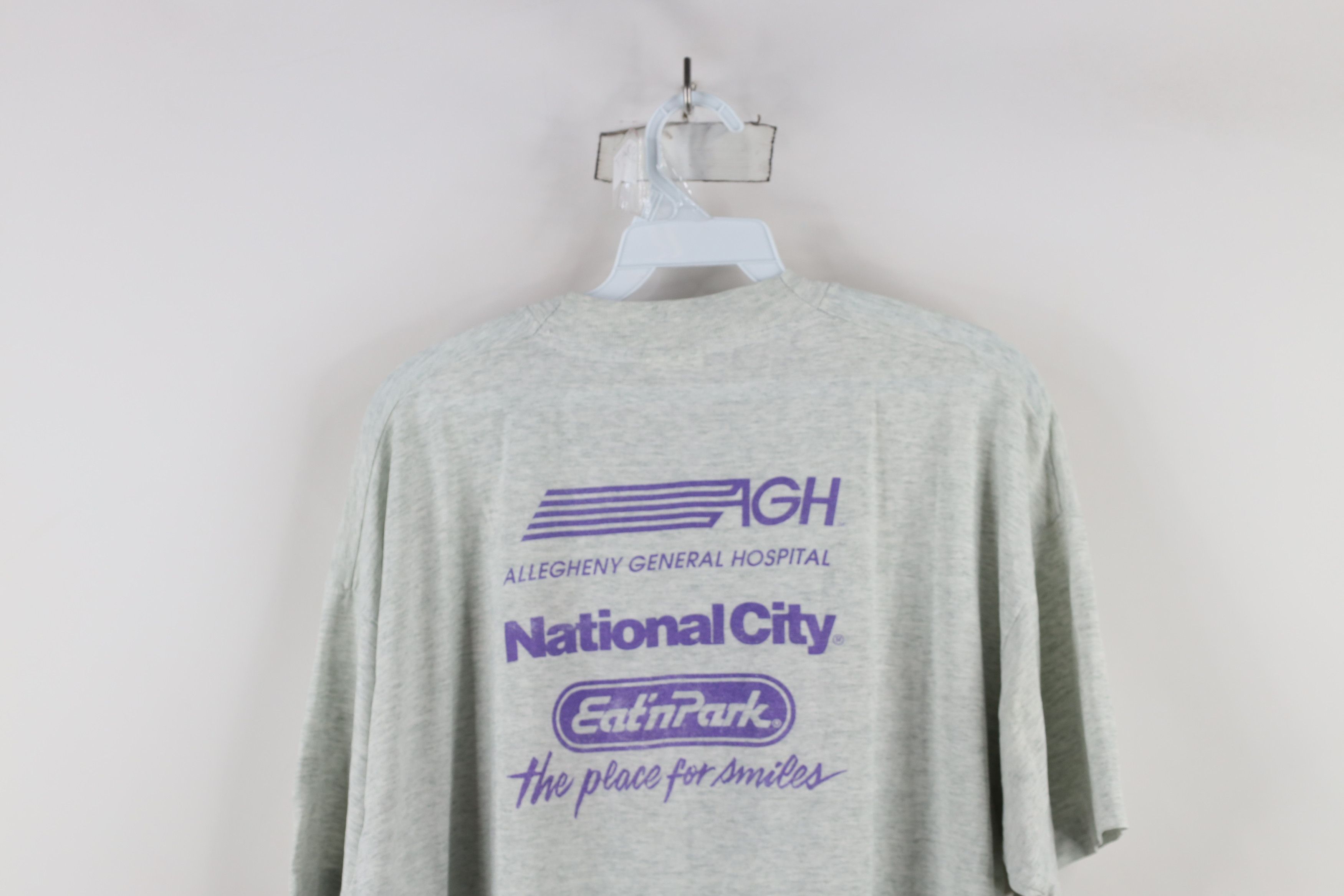 Vintage Vintage 90s Pittsburgh Great Race Running Jogging T-Shirt Size US XL / EU 56 / 4 - 12 Thumbnail