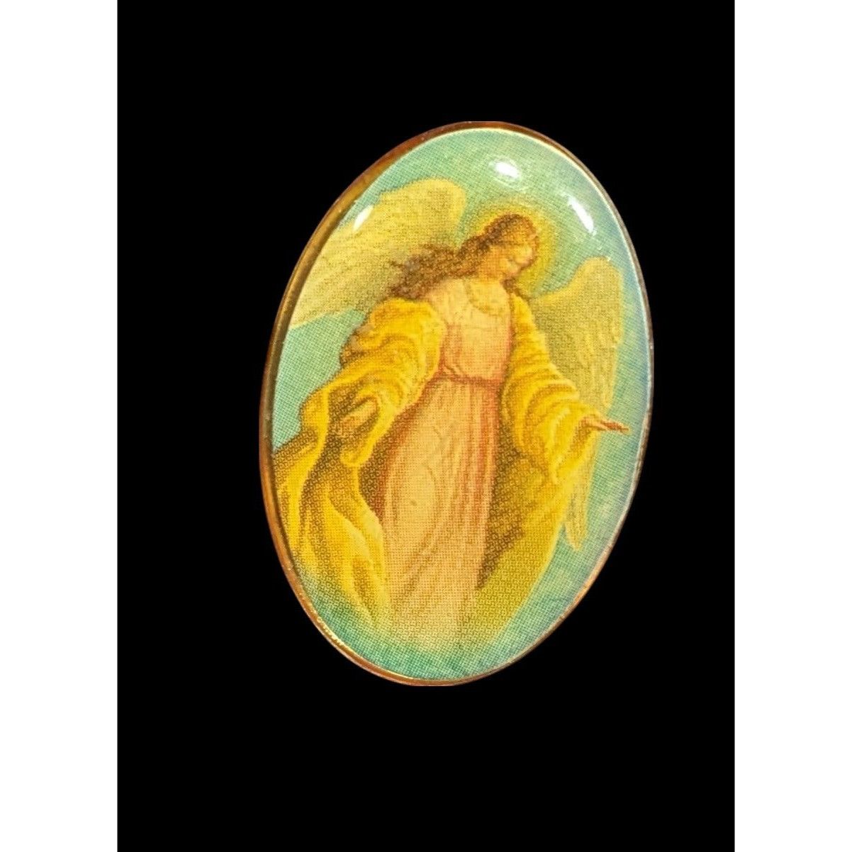 Other Vintage Religious Collectible Guardian Angel Lapel Pin Size ONE SIZE - 1 Thumbnail
