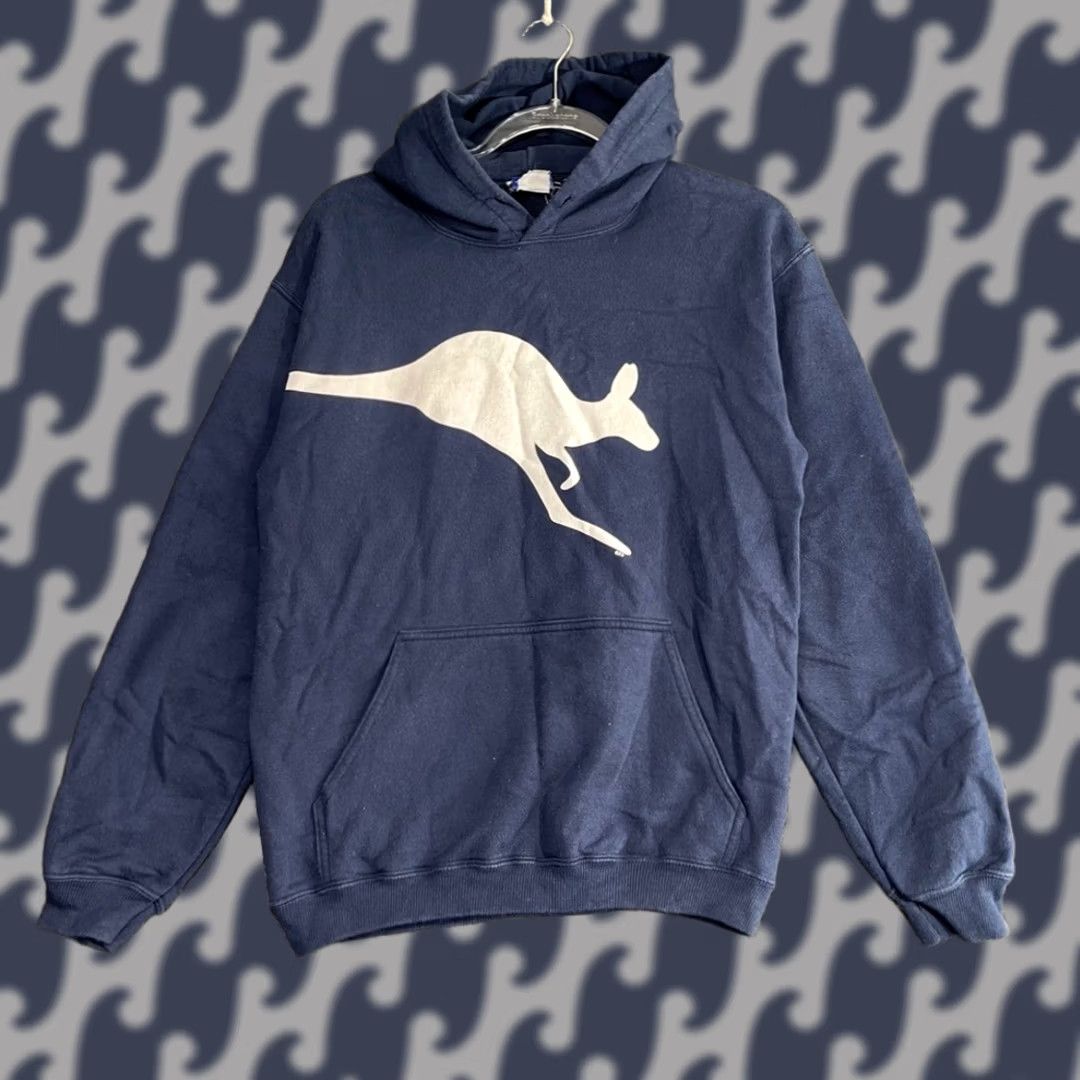 KangaROOS Down Under Kangaroo Australia Navy Blue Outback Hoodie Pullover Sweater Men's M Hoodie M Navy Blue Kangaroo Australia Outback Pullover Mens Size US M / EU 48-50 / 2 - 1 Thumbnail