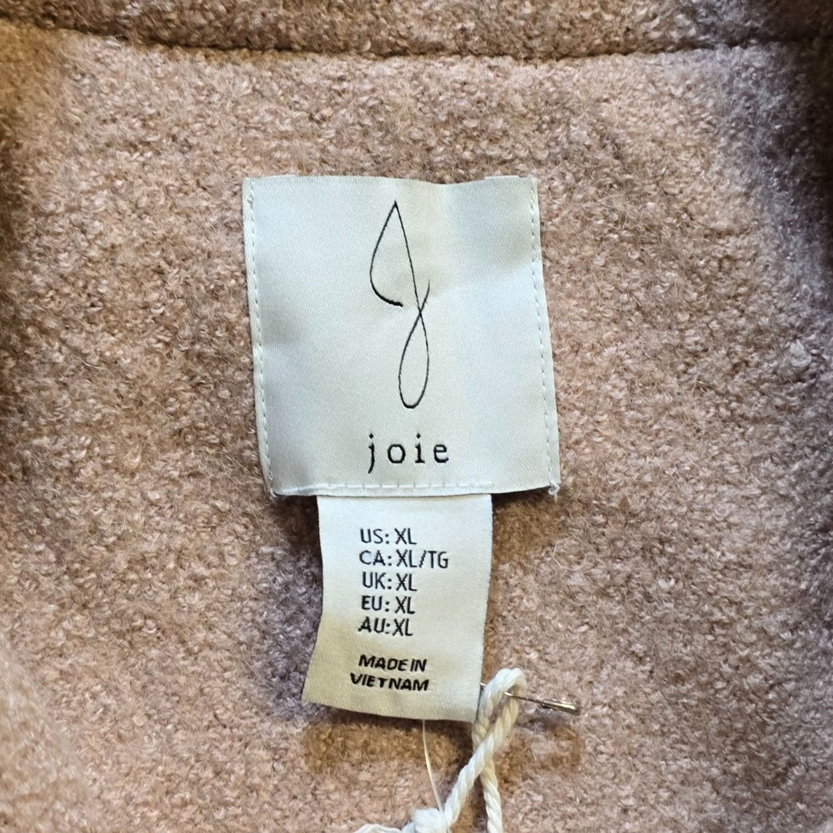 Joie VINTAGE? No — Joie Jacket Women XL Brown Wool Shacket Long Sleeve Pockets Casual Classic Utility Jacket Size XL / US 12-14 / IT 48-50 - 3 Thumbnail