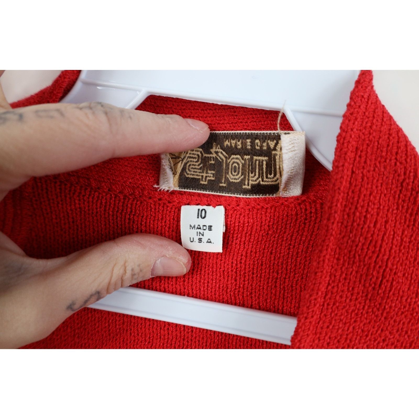 St. John Vintage 80s St John Marie Gray Wool Knit Cardigan Sweater Size L / US 10 / IT 46 - 11 Thumbnail