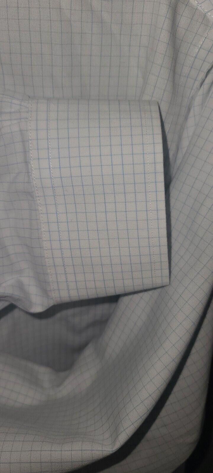 Brooks Brothers Brooks Brothers Shirt Men 15 1/2-35 White Blue Non-Iron Size 38R - 6 Thumbnail