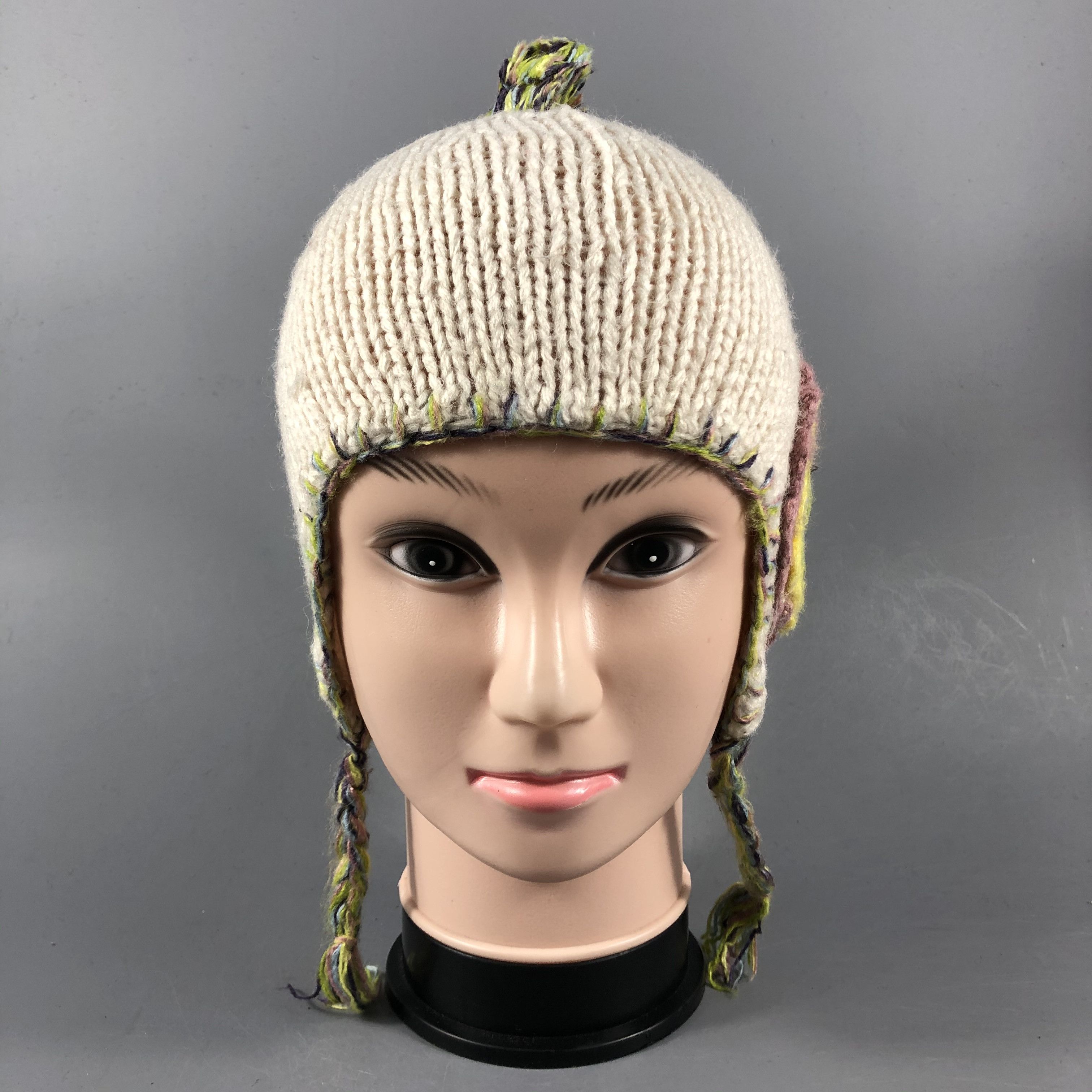 Japanese Brand Auarelia Kobe Earflap Beanie Knit Snowcap Hat Size ONE SIZE - 1 Thumbnail