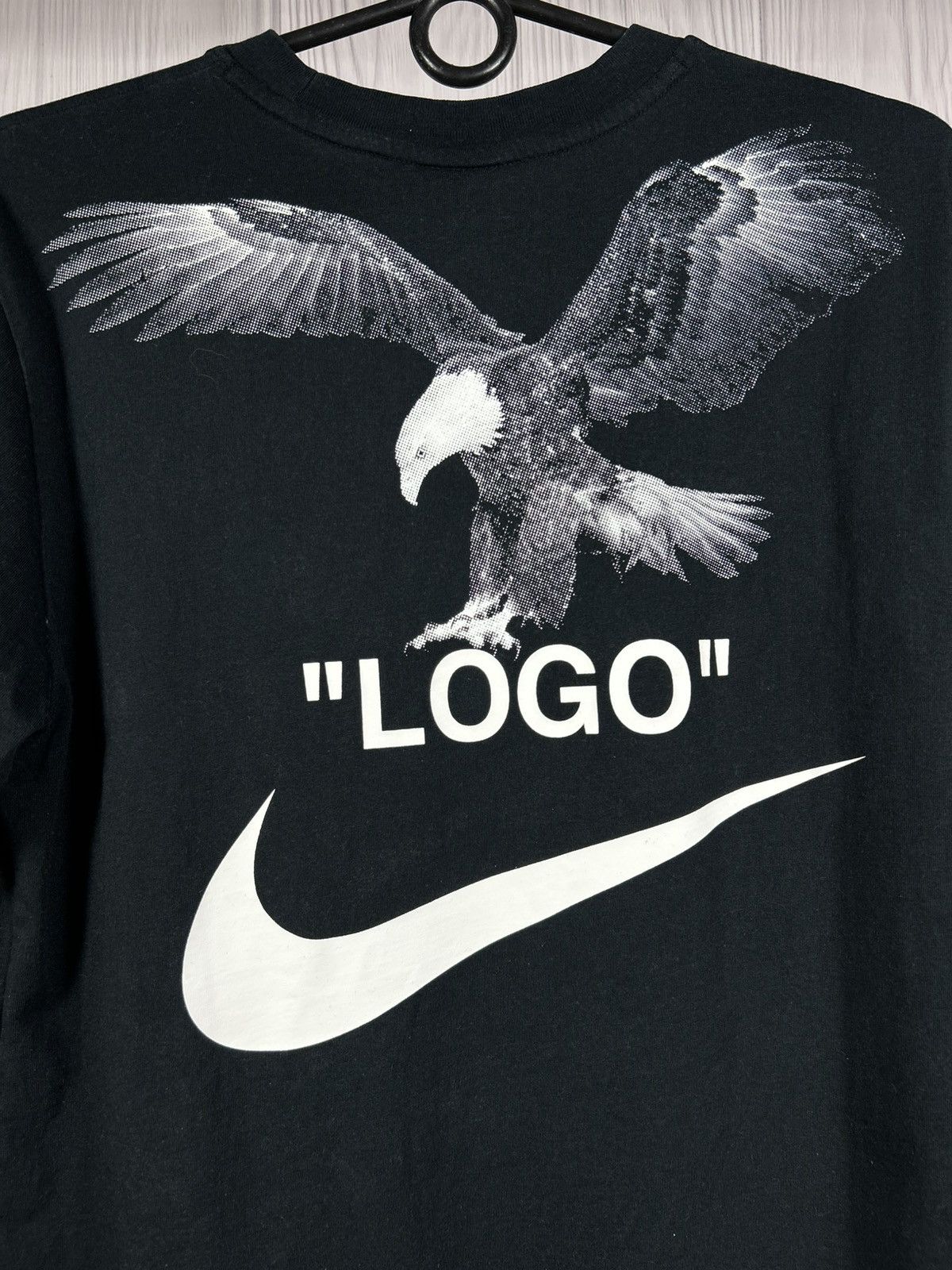Nike × Off-White Off White x Nike NRG Big Logo Eagle Tuxedo Swoosh T-Shirt S Size US S / EU 44-46 / 1 - 4 Thumbnail