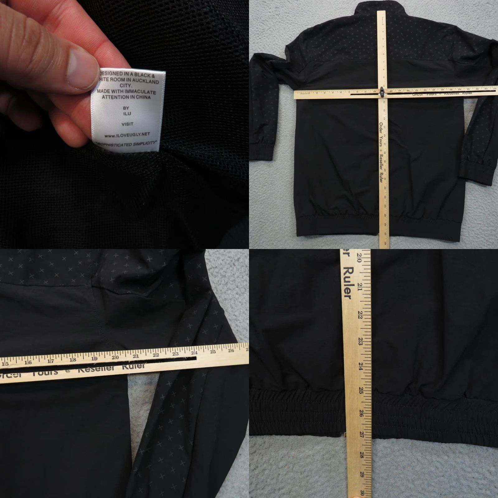 I Love Ugly I Love Ugly Jacket Mens Medium Black Full Zip Windbreaker Streetwear Track Jacket Size US M / EU 48-50 / 2 - 9 Thumbnail