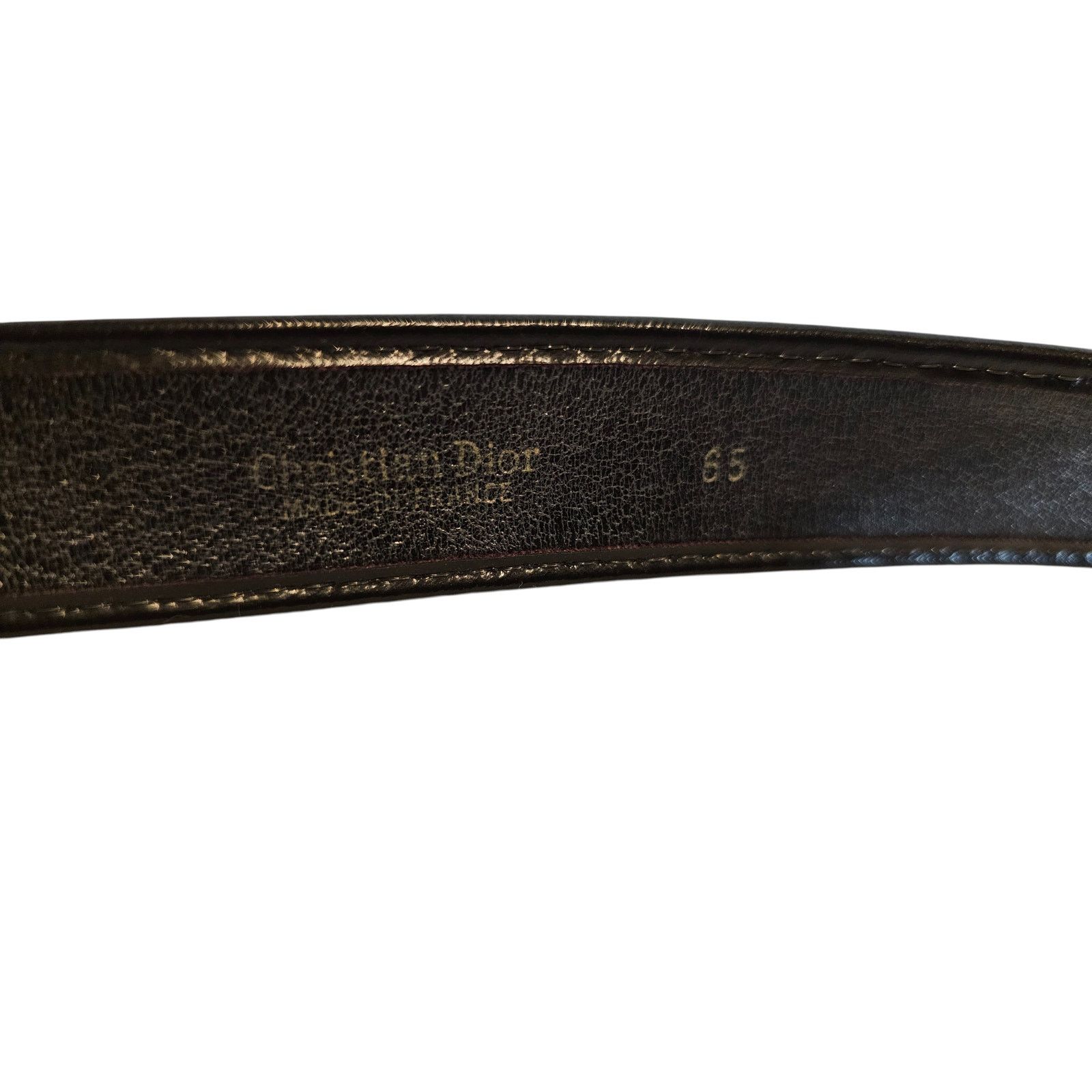 Dior Christian Dior Vintage Women's Belt in Brown Leather/Canvas Size ONE SIZE - 3 Thumbnail