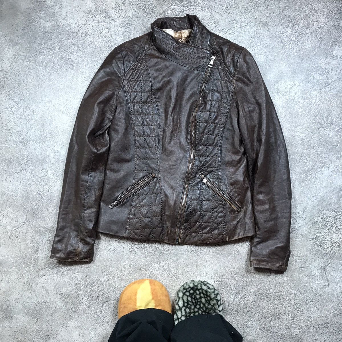 Vintage Vintage 90s Quilted Black Jacket Y2K Streetwear Distressed M Size M / US 6-8 / IT 42-44 - 1 Thumbnail