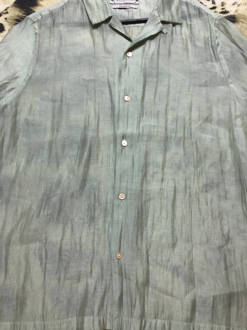 Allsaints Vintage Y2K Hawaiian shirt with short sleeves streetwear Size US L / EU 52-54 / 3 - 10 Thumbnail