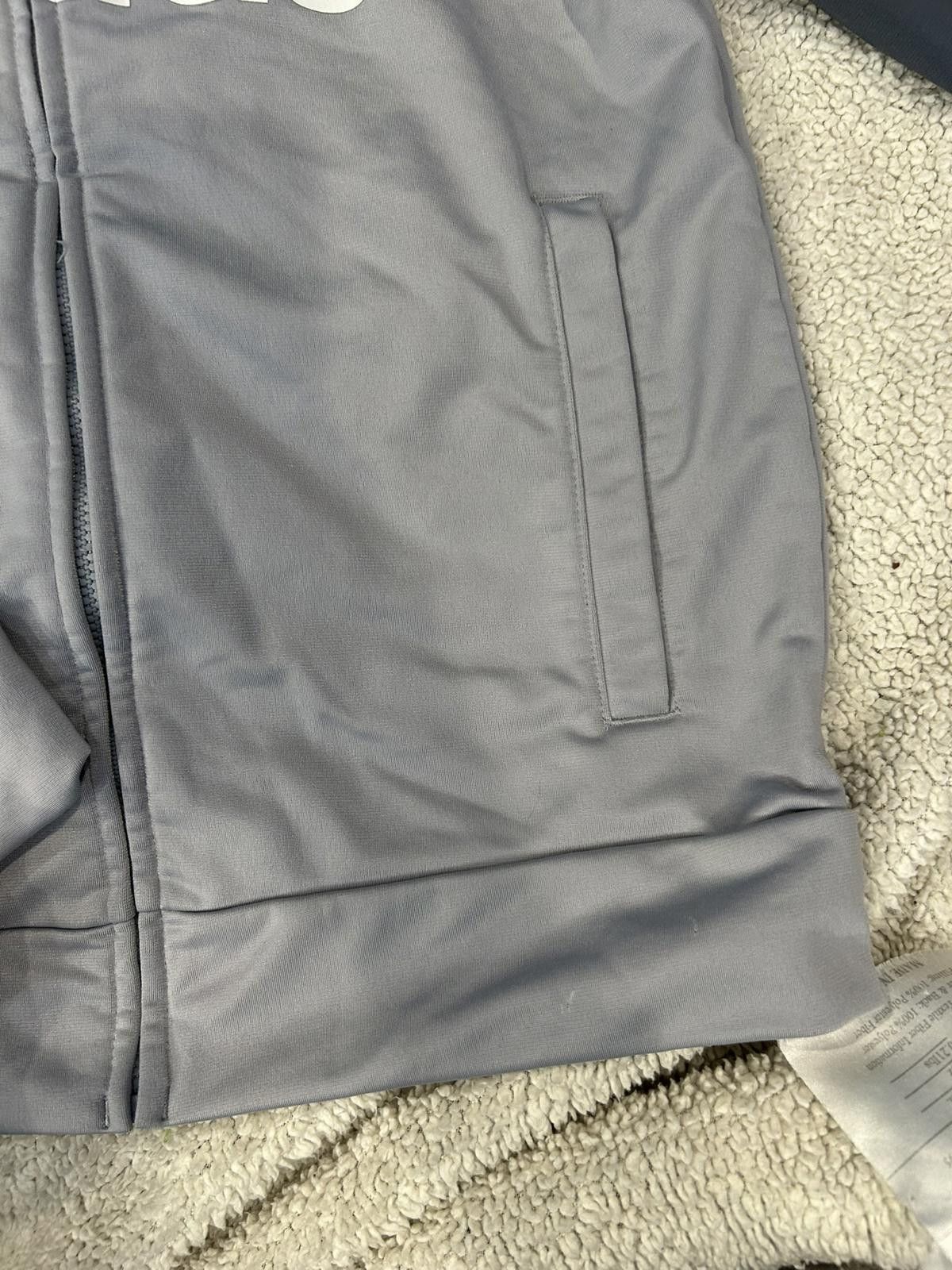 Adidas Adidas Gray Track Jacket with White Stripes and Logo Size US M / EU 48-50 / 2 - 2 Thumbnail