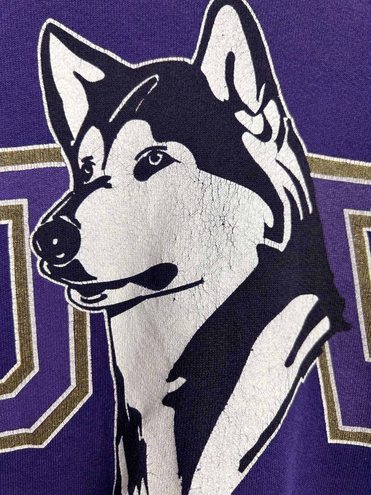 Vintage 80s Vintage University Of Washington Huskies Sweatshirt Size US XL / EU 56 / 4 - 3 Thumbnail