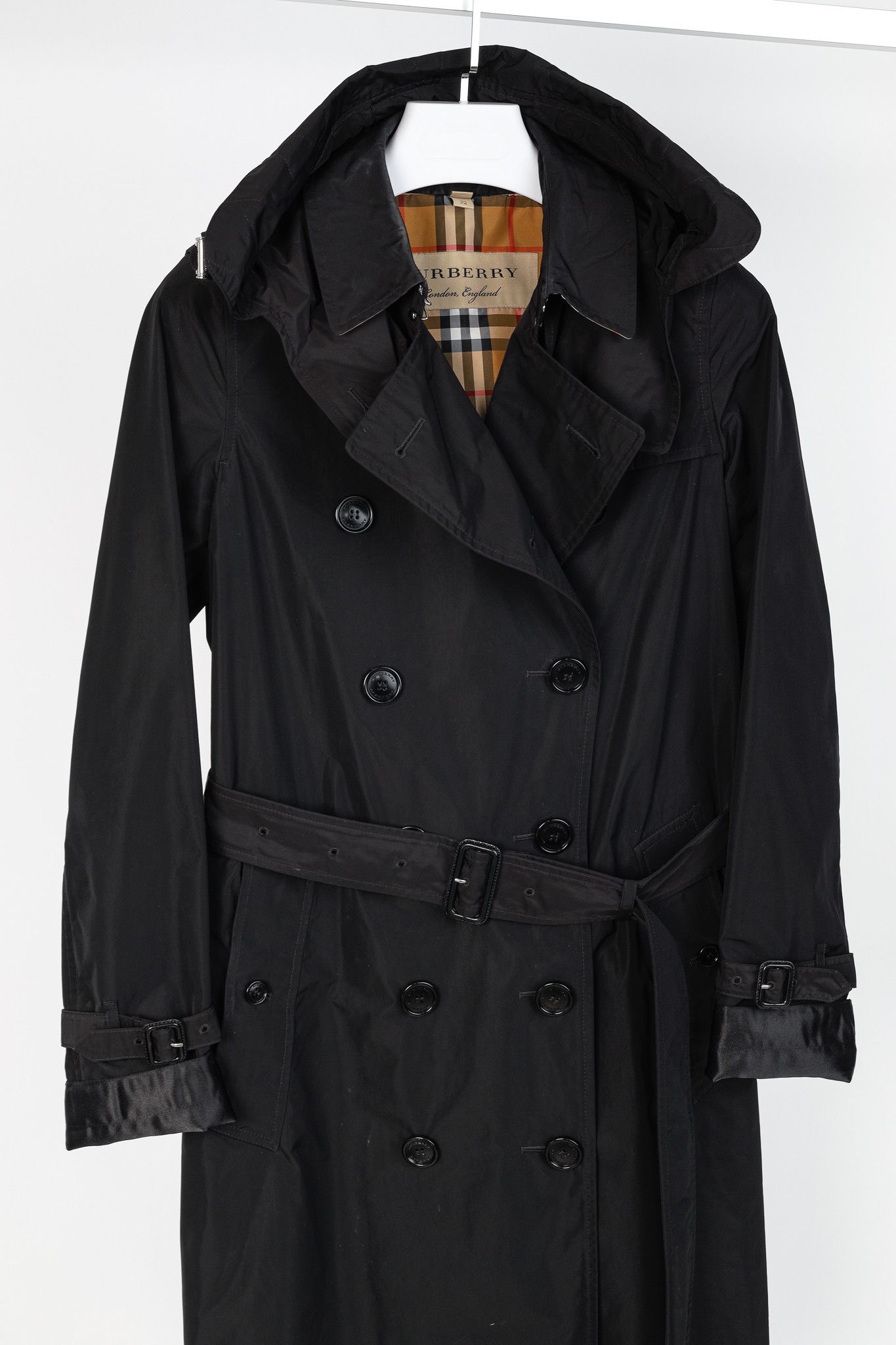 Burberry Burberry Kensington Taffeta Double-Breasted Trench Coat Size XS / US 0-2 / IT 36-38 - 3 Thumbnail