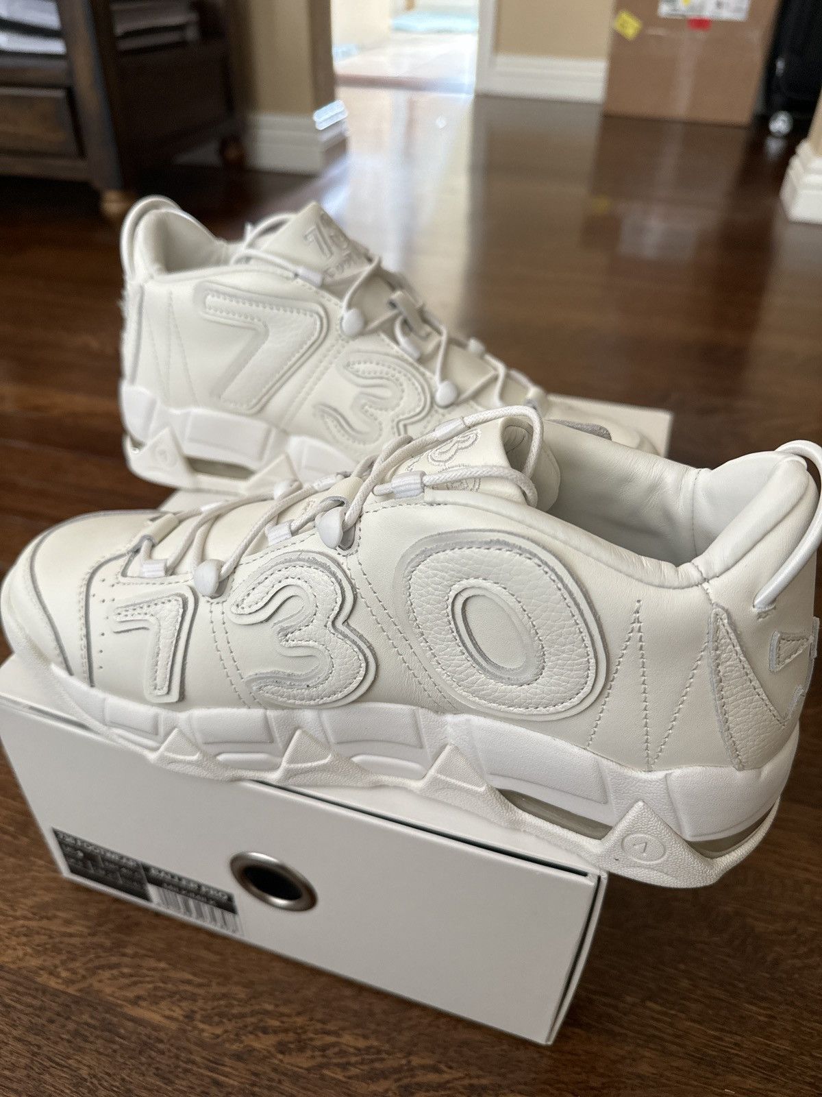 image of Asspizza 730 Baller Pro Size 9 Shoes in Milky White, Men's