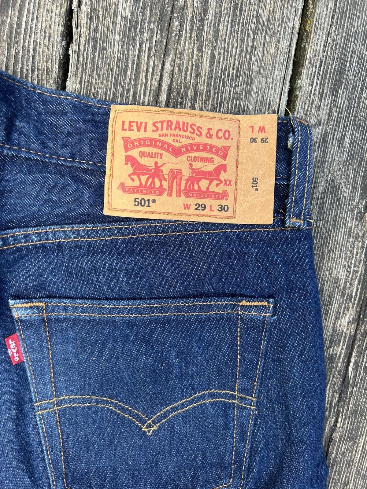 Levi's Levi’s 501 Straight Legged Jeans Size US 29 - 3 Thumbnail