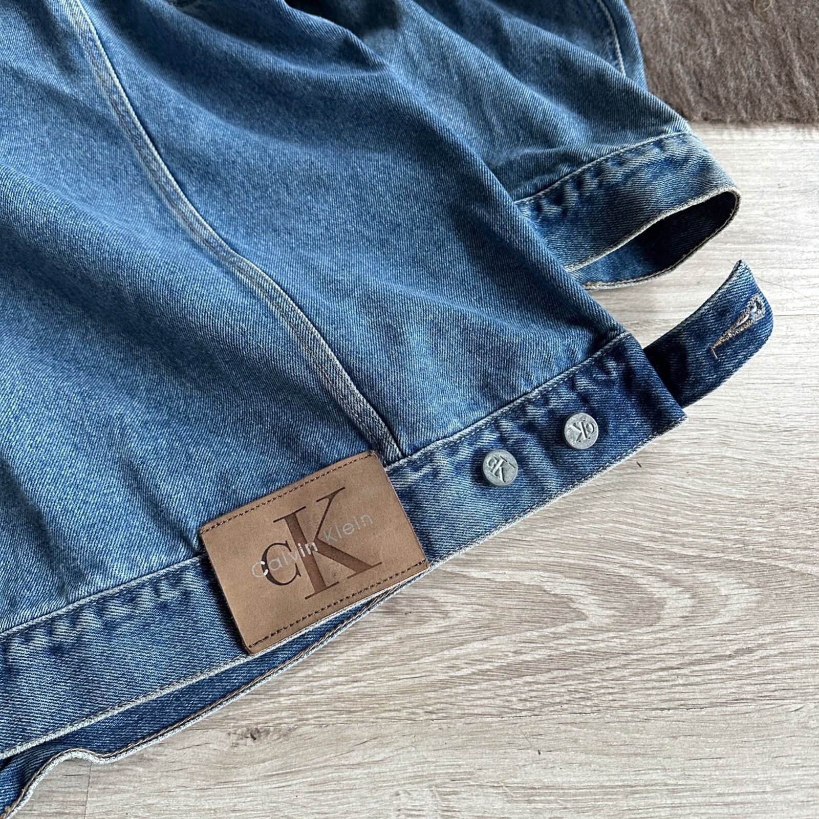 Calvin Klein Calvin Klein USA Made Vintage 90s Men's Light Blue Denim Jac Size US XL / EU 56 / 4 - 4 Thumbnail