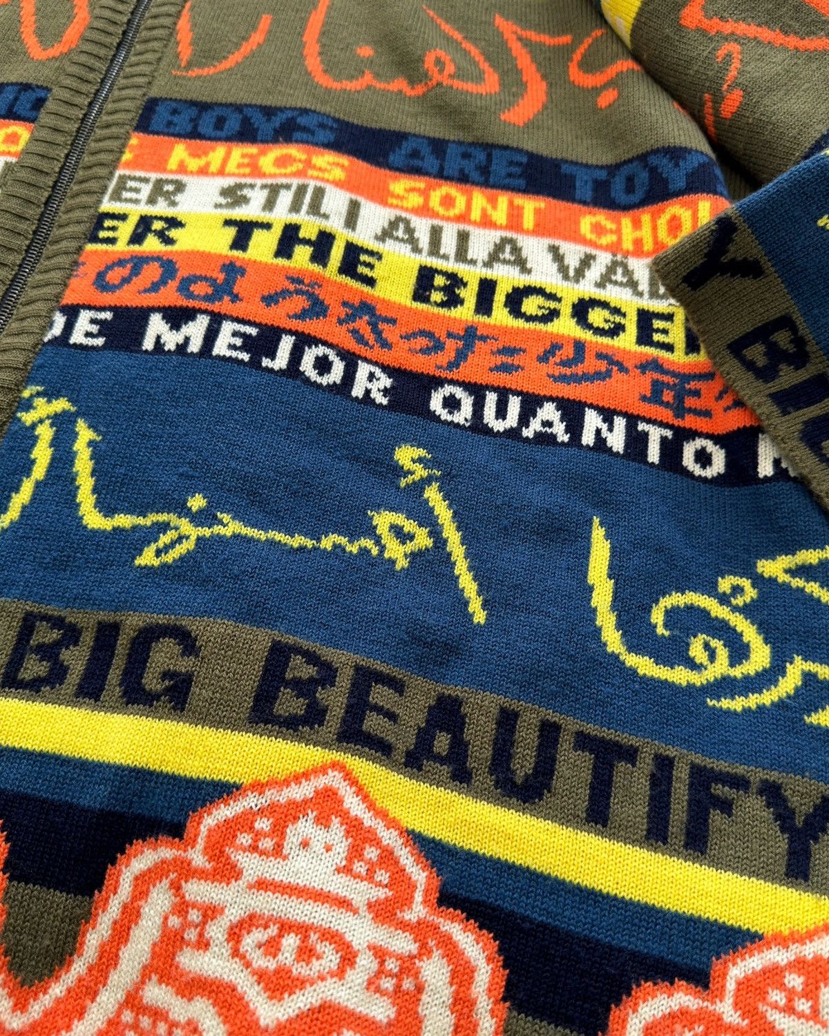 Walter Van Beirendonck 1986~ Horny Languages Oversized Knit Size US L / EU 52-54 / 3 - 8 Thumbnail