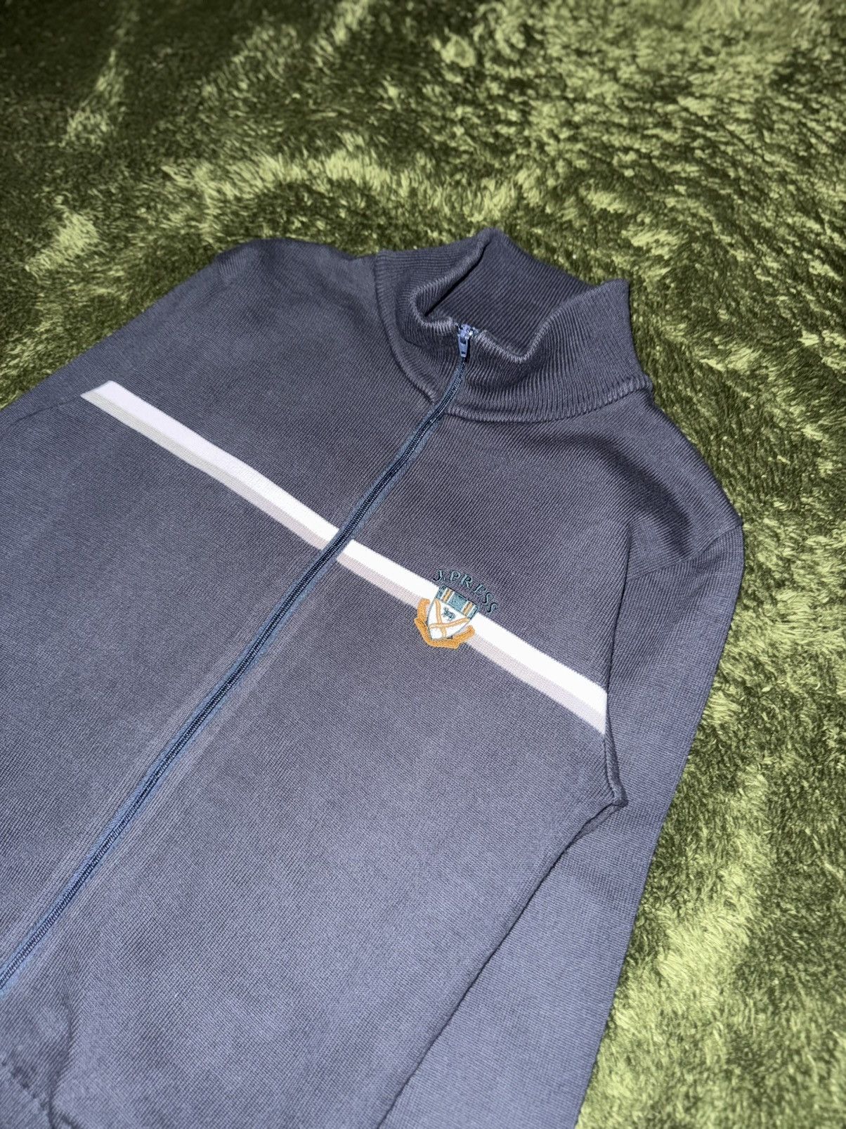 J. Press J.Press Made in Japan High-Neck Knit Zip-Up Size US S / EU 44-46 / 1 - 2 Thumbnail