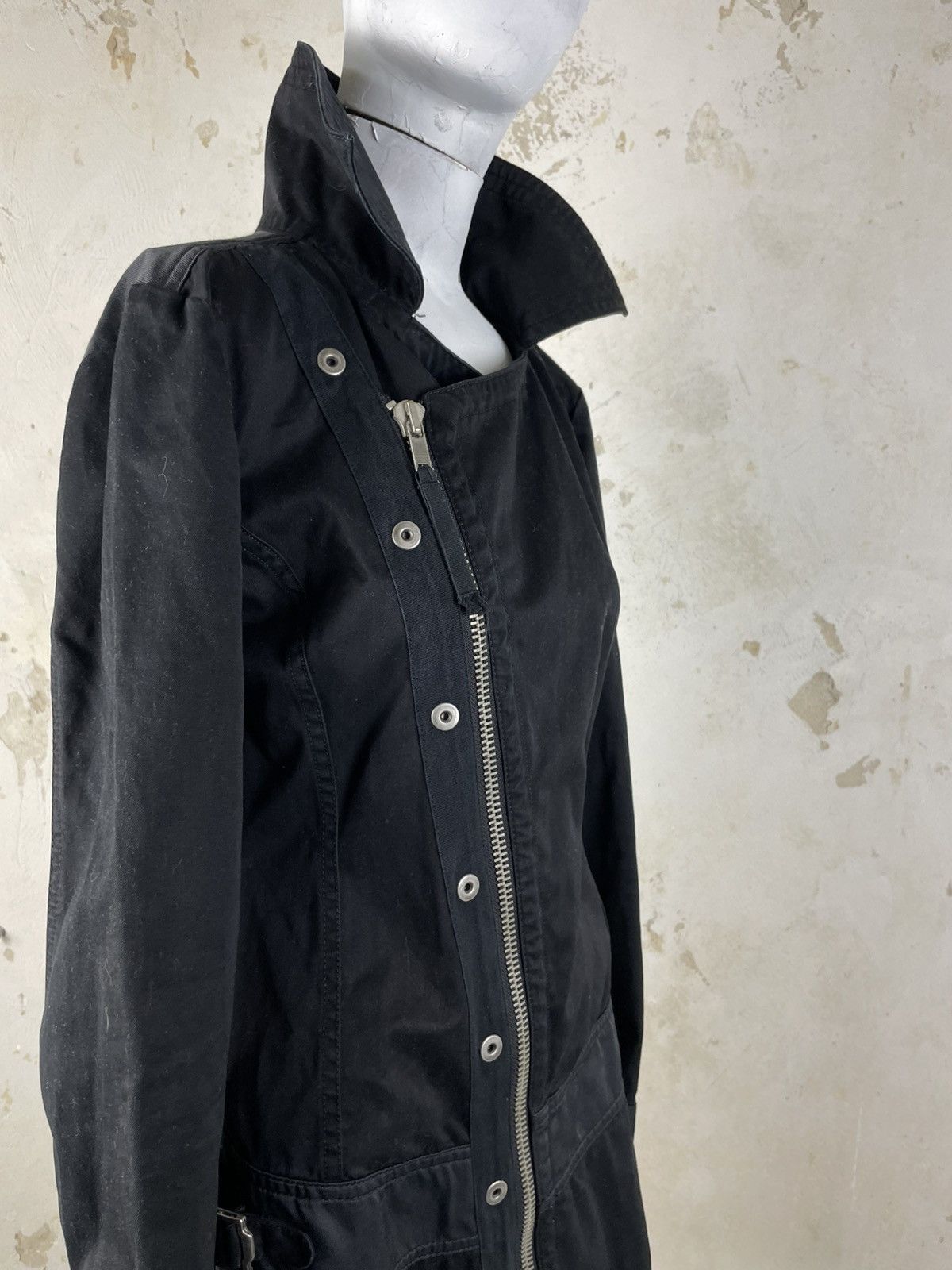Diesel Diesel 2000s Rising Sun Long Moto Jacket Size M / US 6-8 / IT 42-44 - 3 Thumbnail