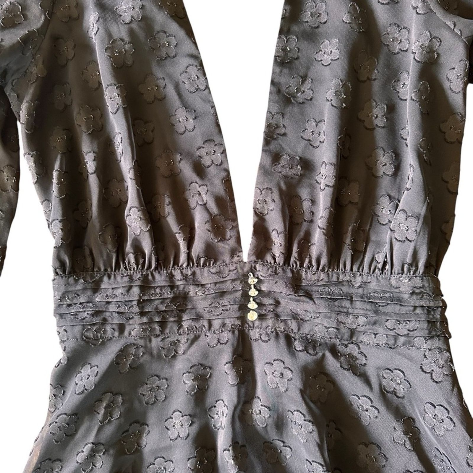 For Love & Lemons For Love & Lemons Modern Love Dress – Black Daisy – Size M Size M / US 6-8 / IT 42-44 - 4 Thumbnail